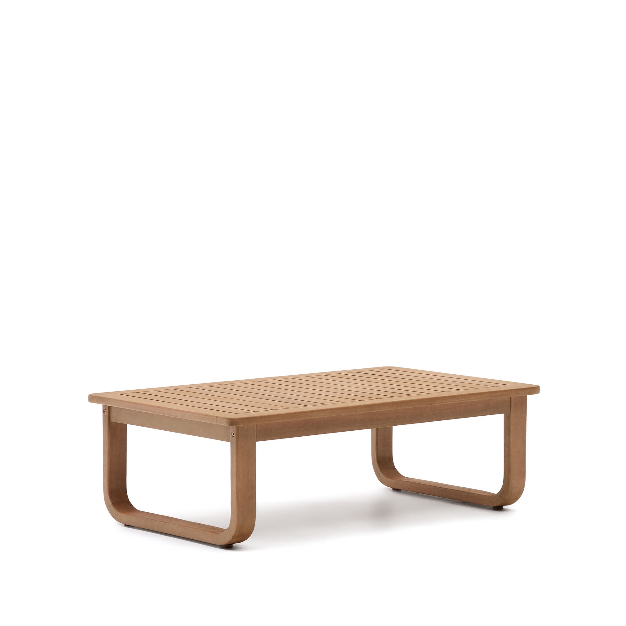 Sacaleta solid eucalyptus wood coffee table, 100% outdoor suitable 100 x 60 cm