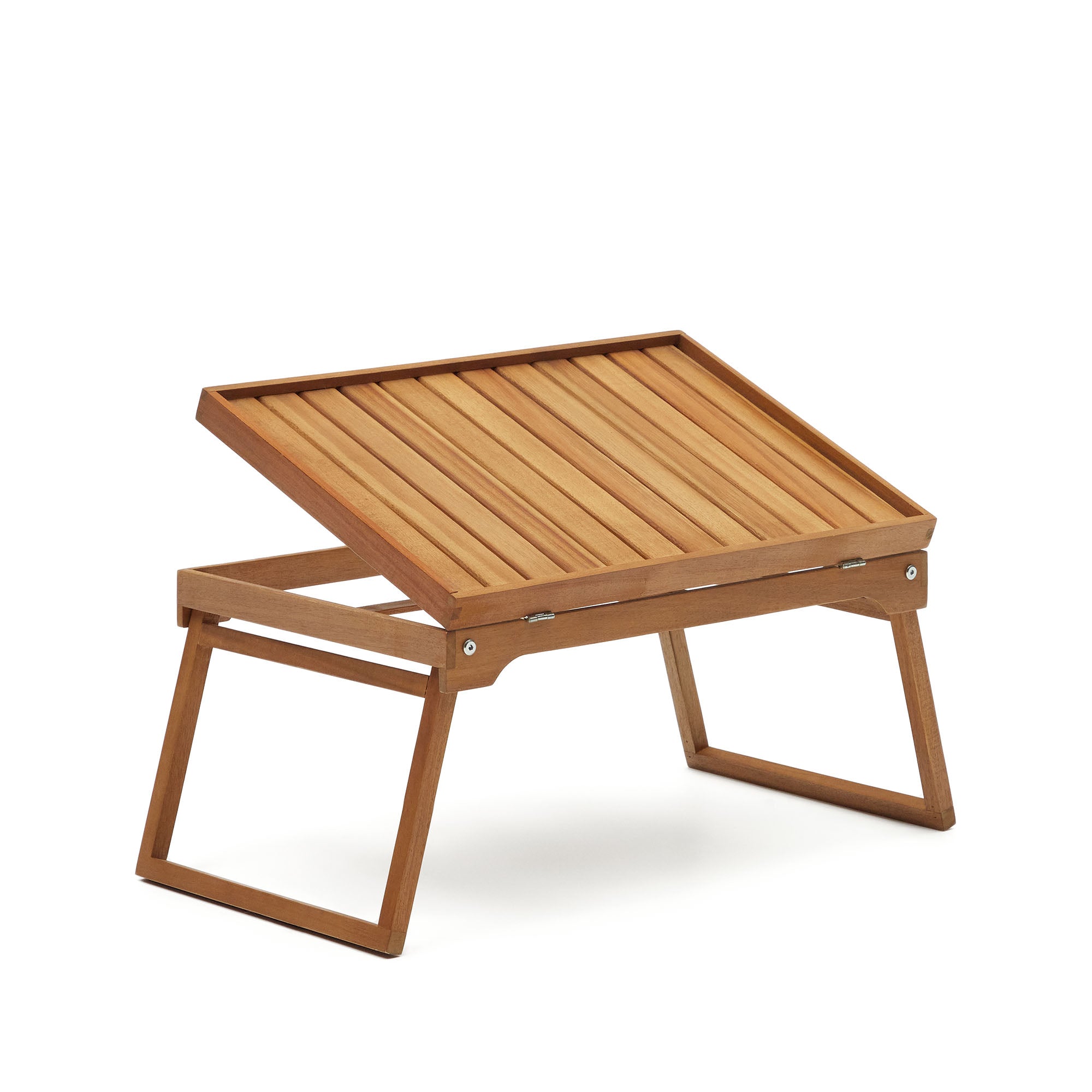 Mani folding tray made from solid acacia wood