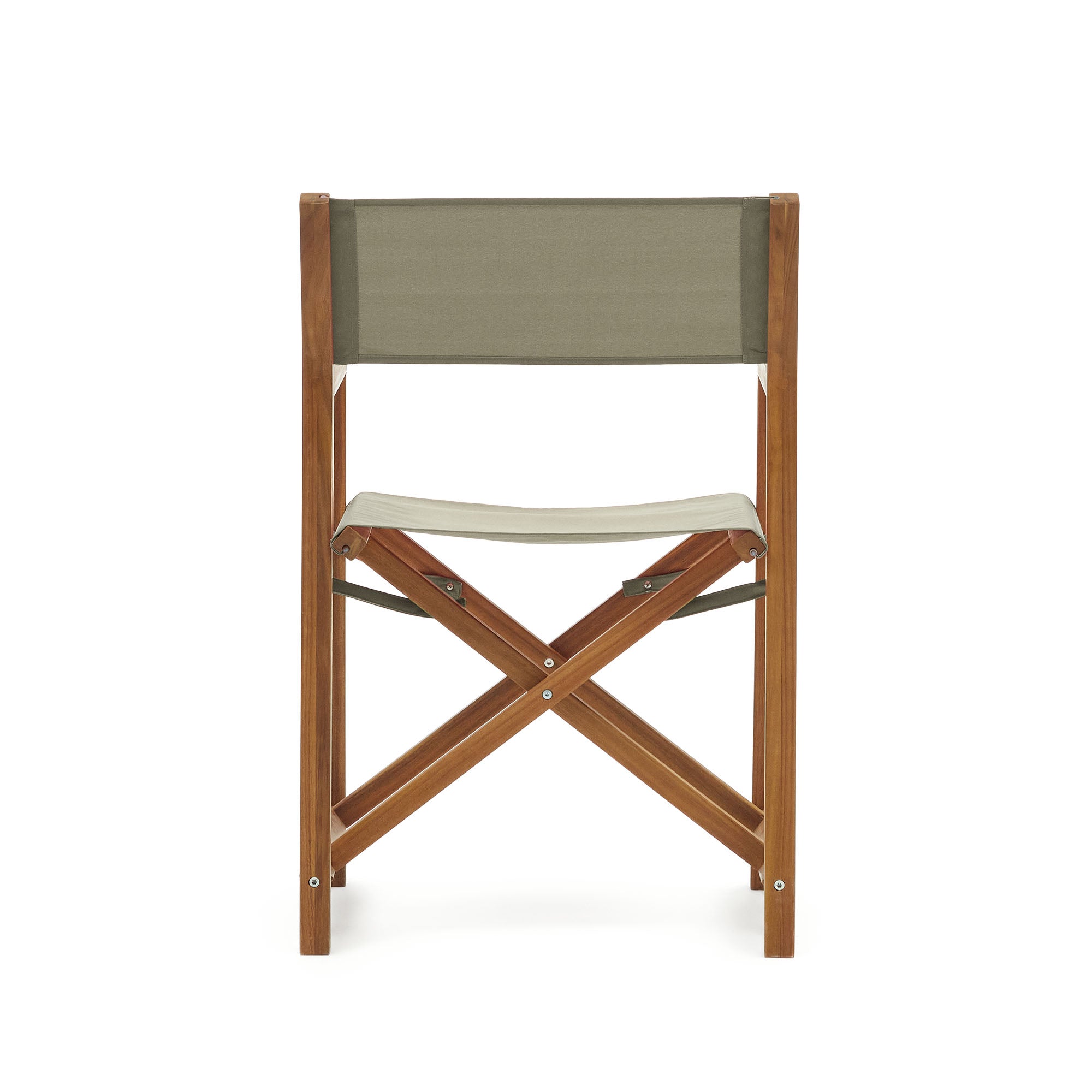 Thianna folding outdoor chair in green with solid acacia wood FSC 100%