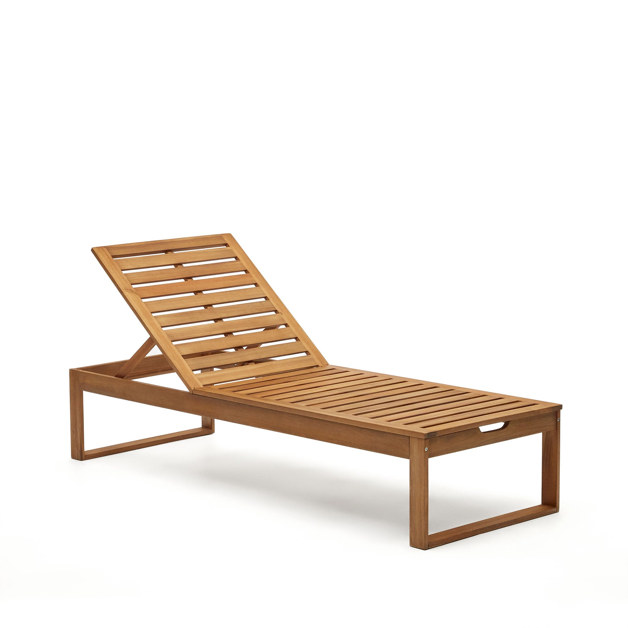 Sulamita outdoor sun lounger made from solid acacia wood FSC 100%