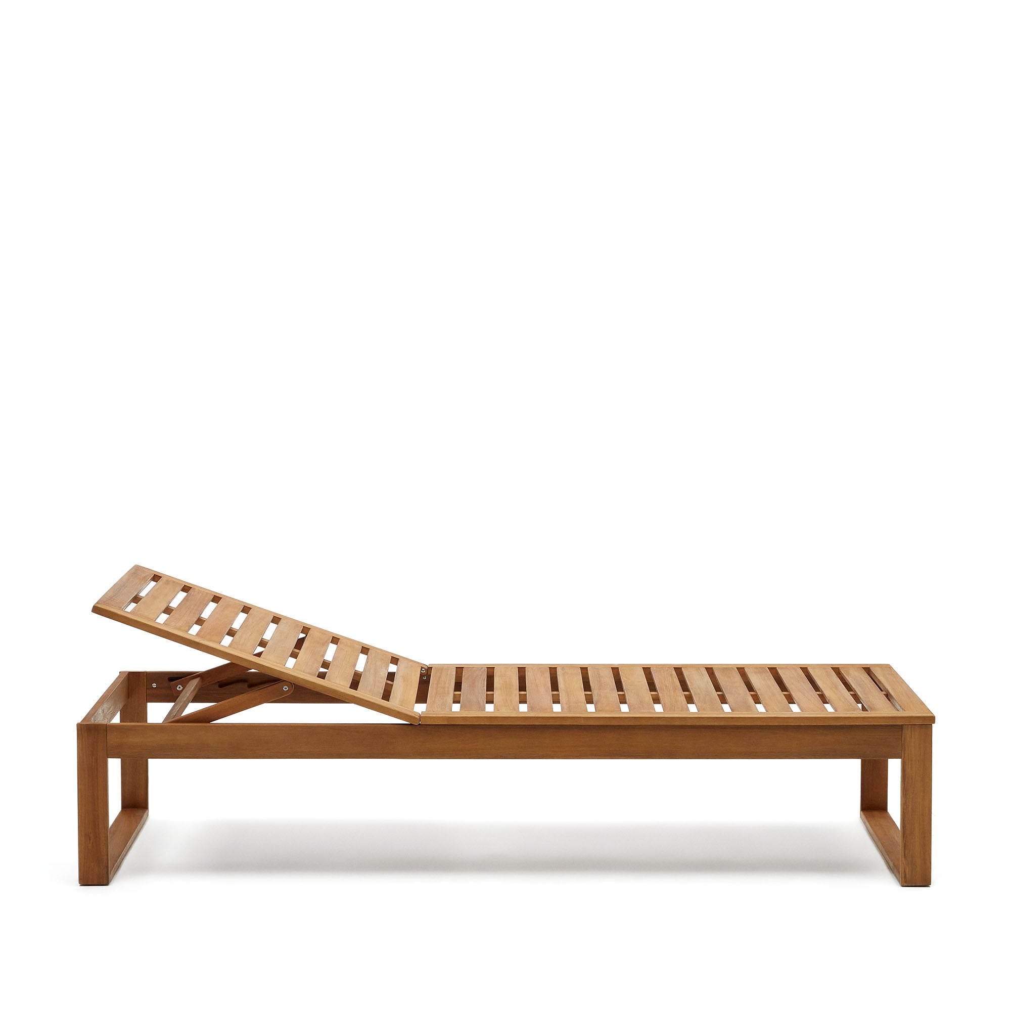 Sulamita outdoor sun lounger made from solid acacia wood FSC 100%