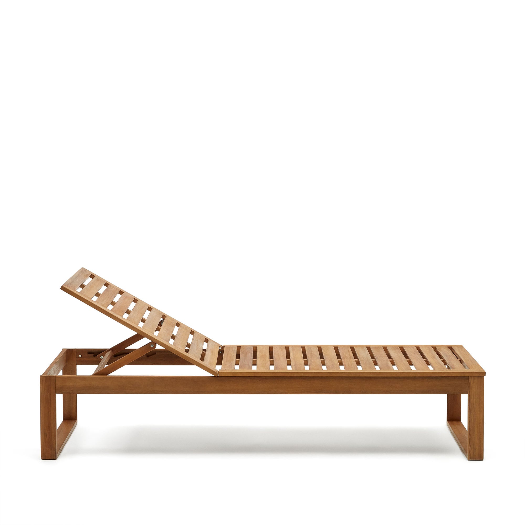 Sulamita outdoor sun lounger made from solid acacia wood FSC 100%