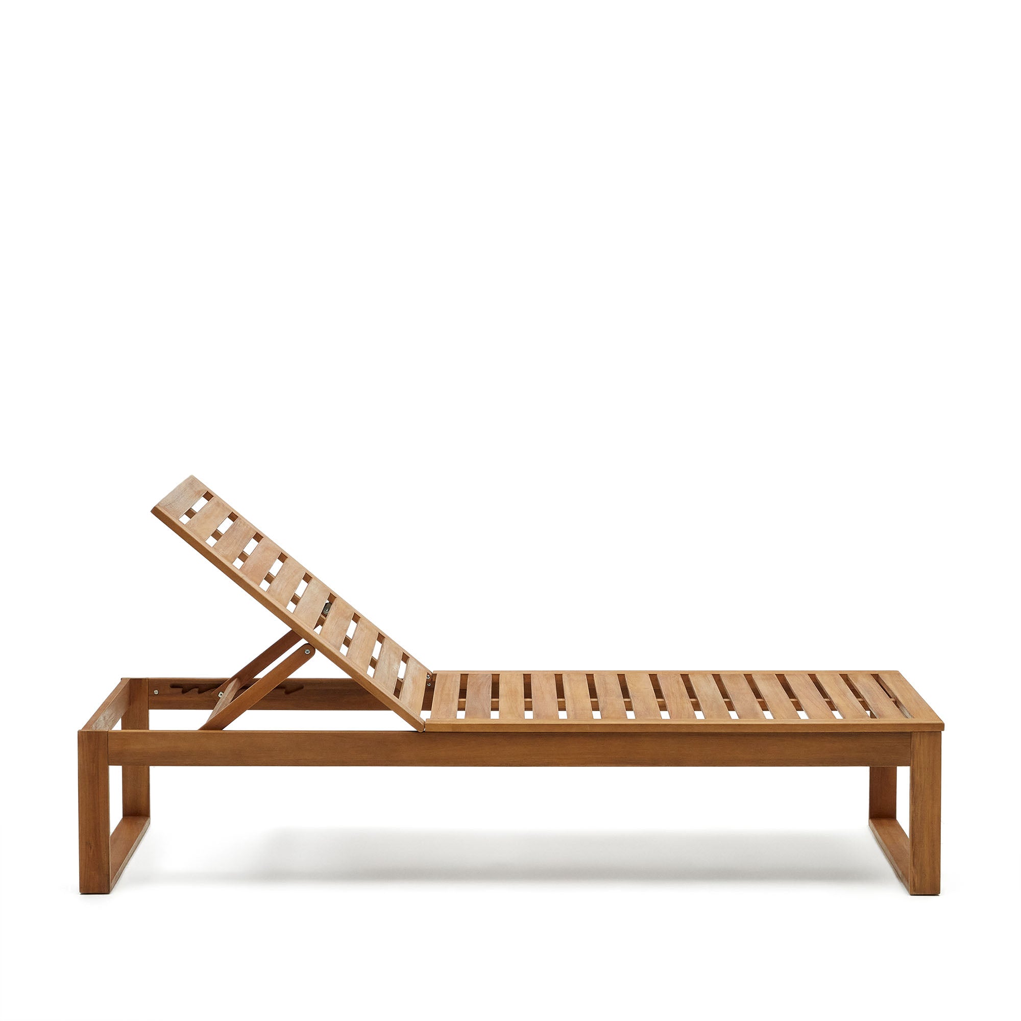 Sulamita outdoor sun lounger made from solid acacia wood FSC 100%