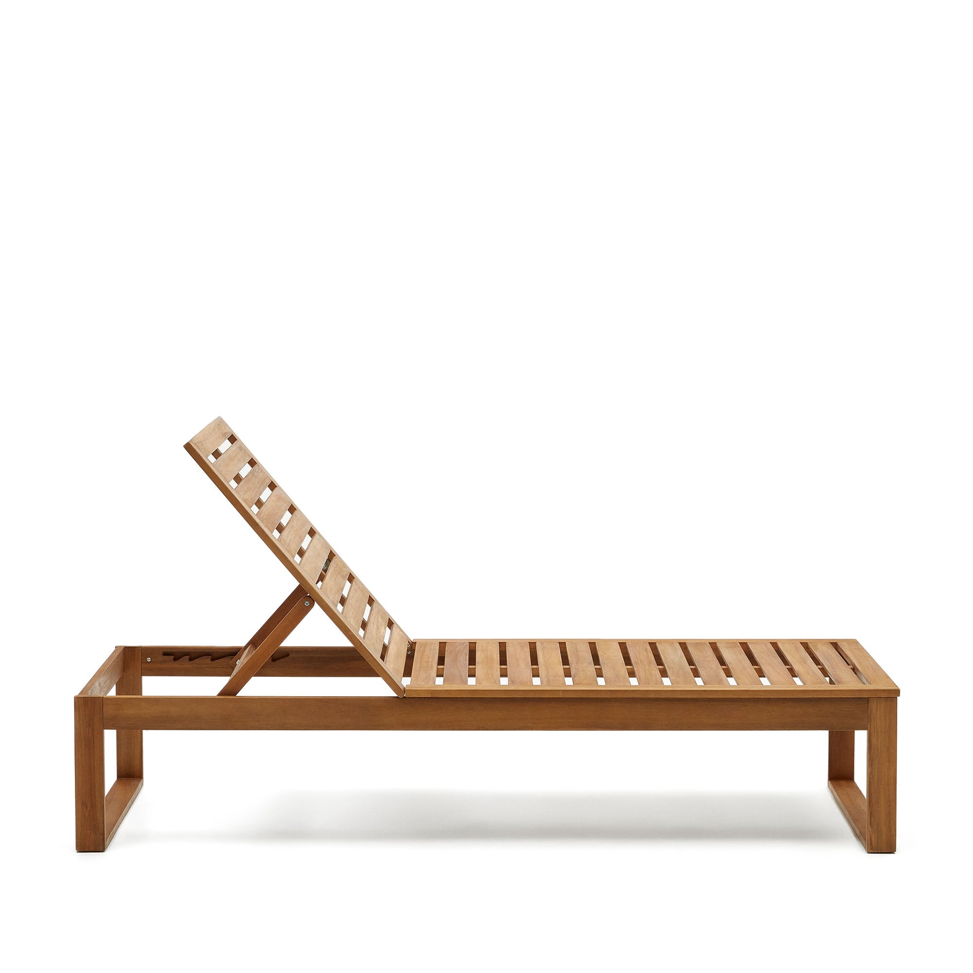 Sulamita outdoor sun lounger made from solid acacia wood FSC 100%