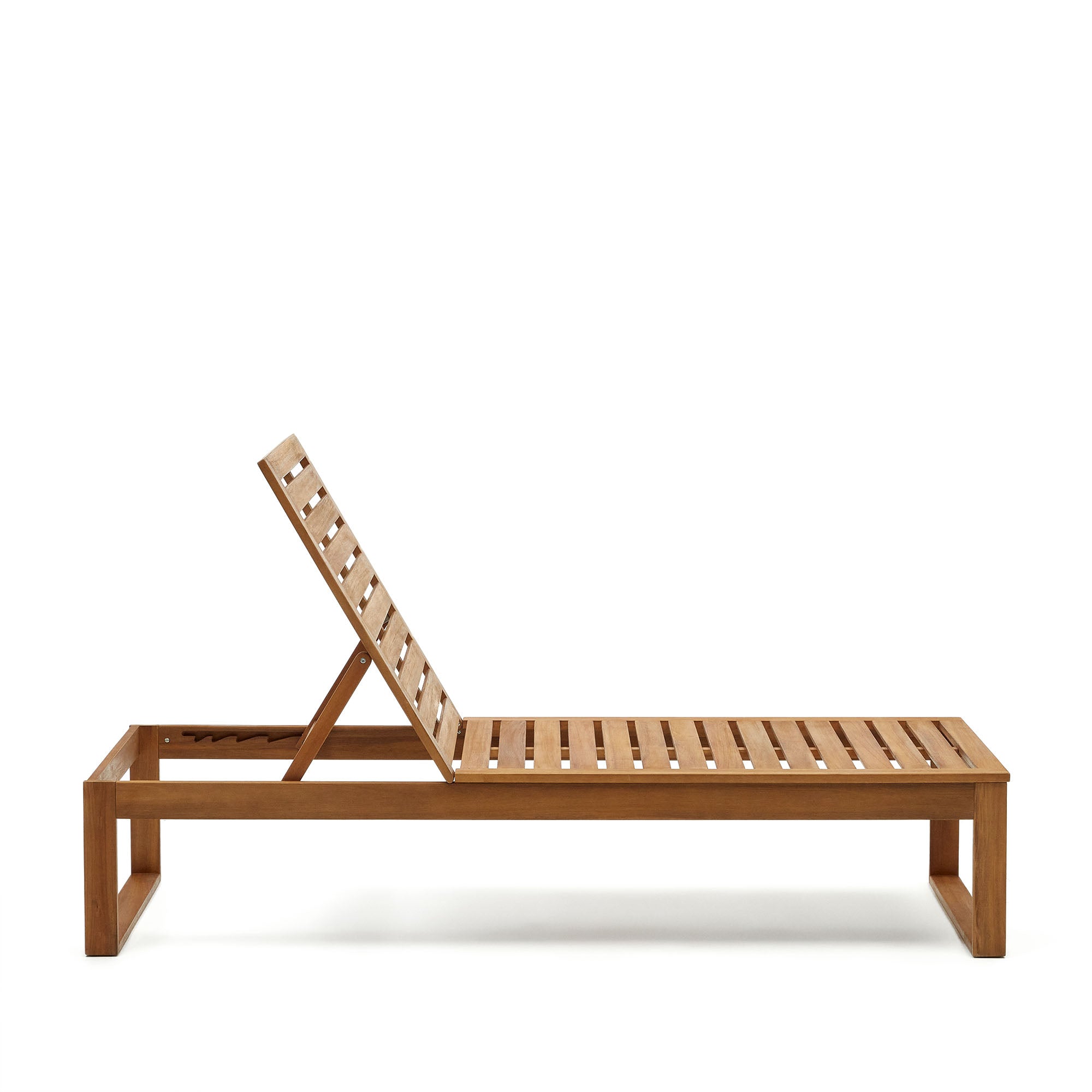 Sulamita outdoor sun lounger made from solid acacia wood FSC 100%