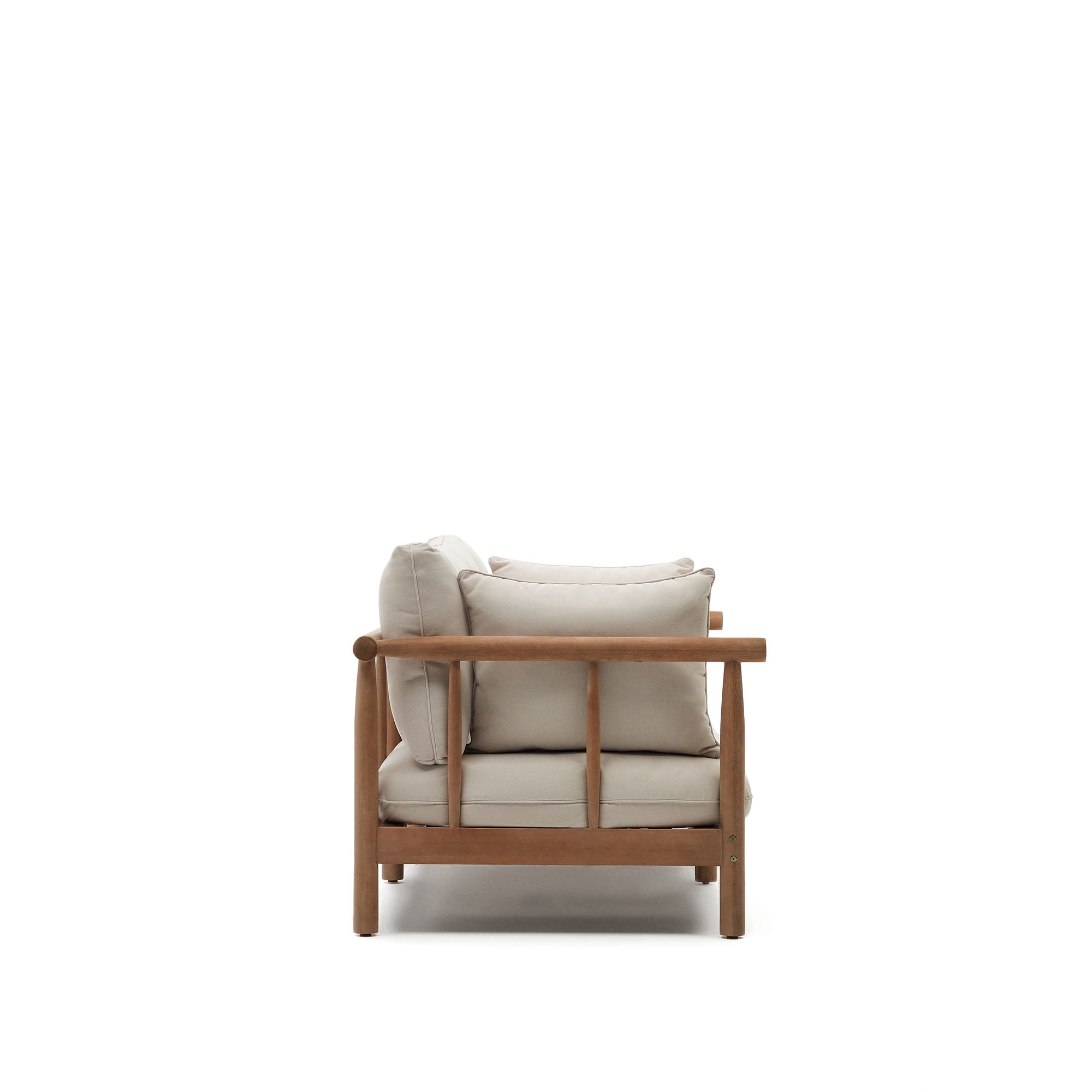 Sacova 2 személyes kanapé, tömör eukaliptusz fából 195 cm