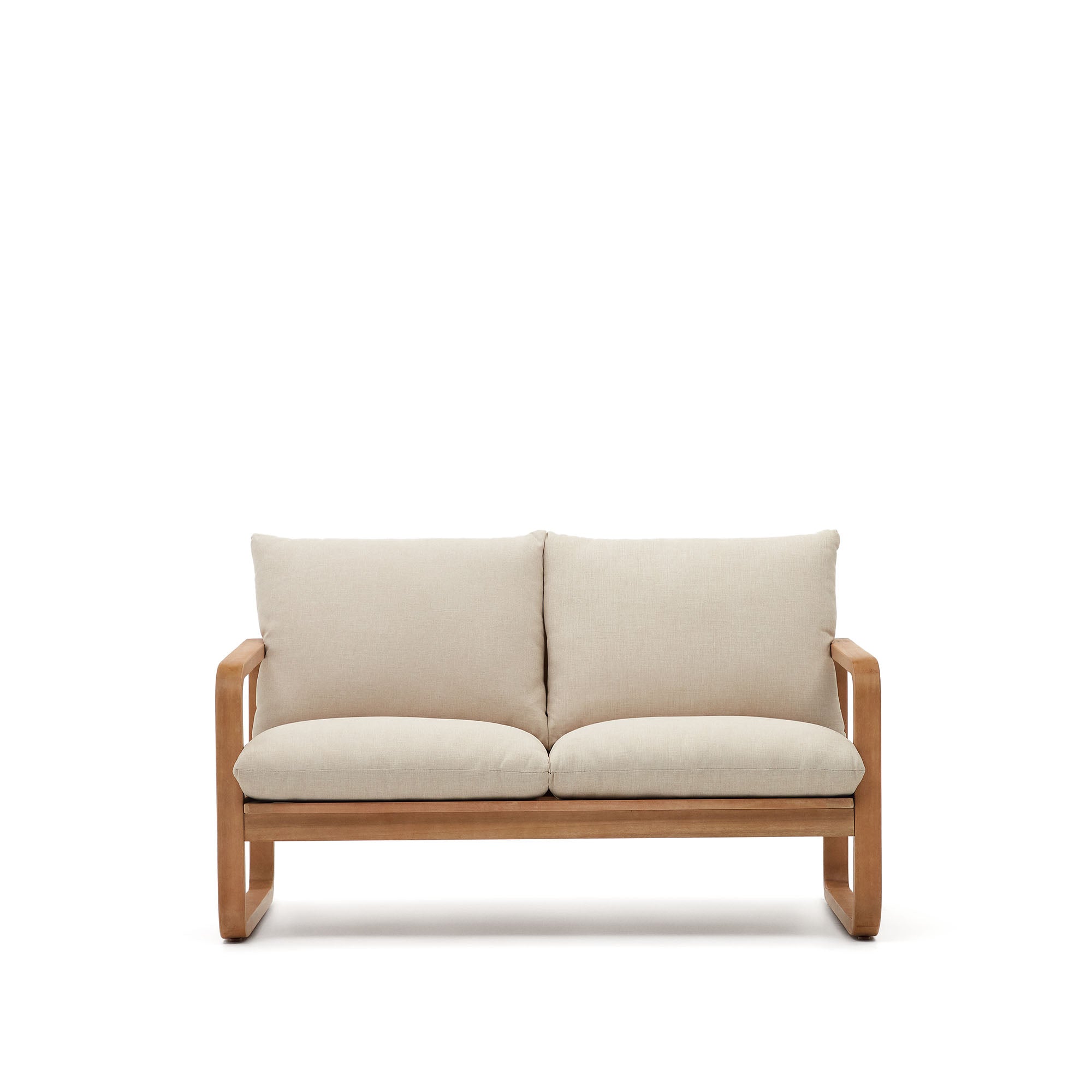 Sacaleta 2 személyes kanapé, tömör eukaliptusz fából 142 cm