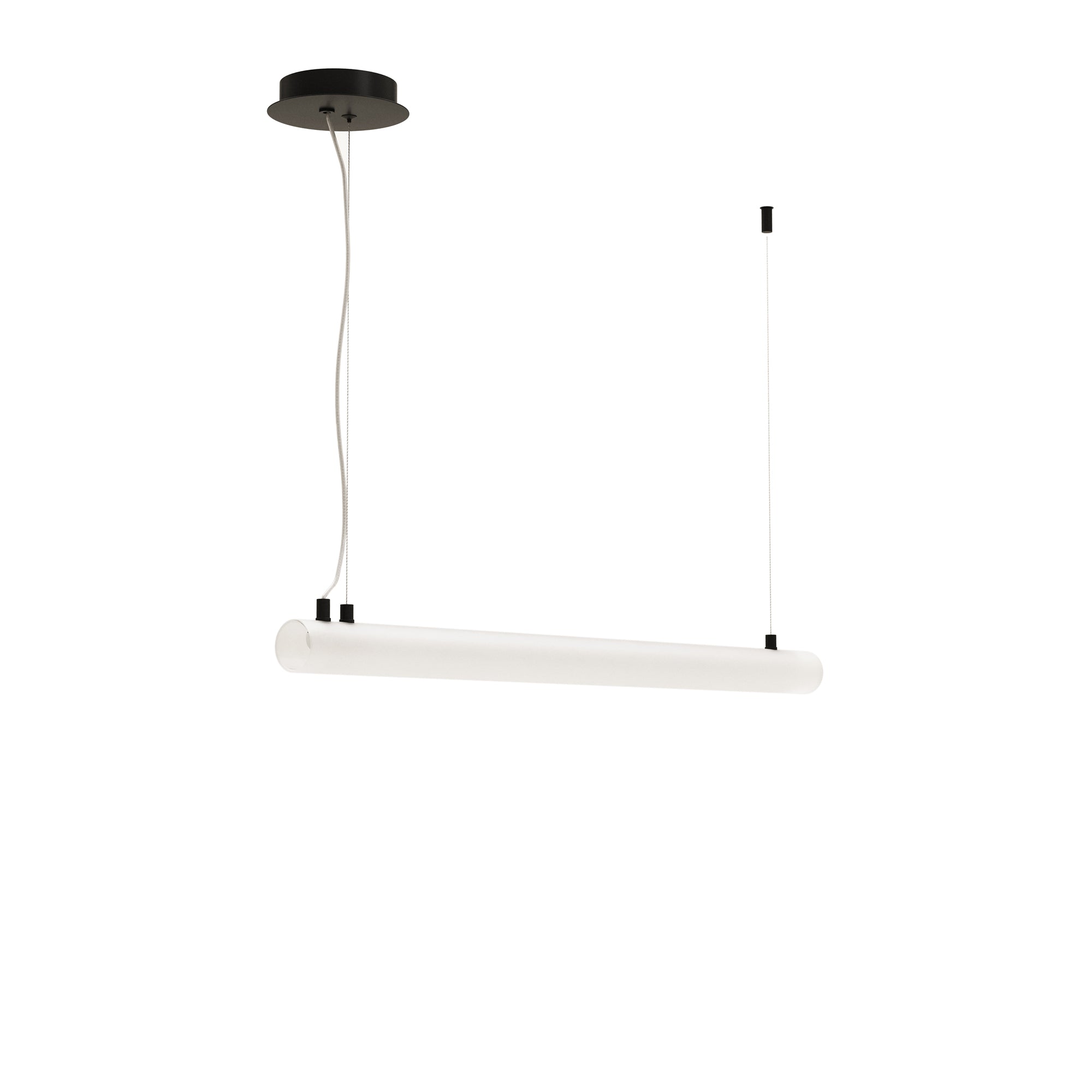 Vauxall ceiling lamp in metal and frosted glass