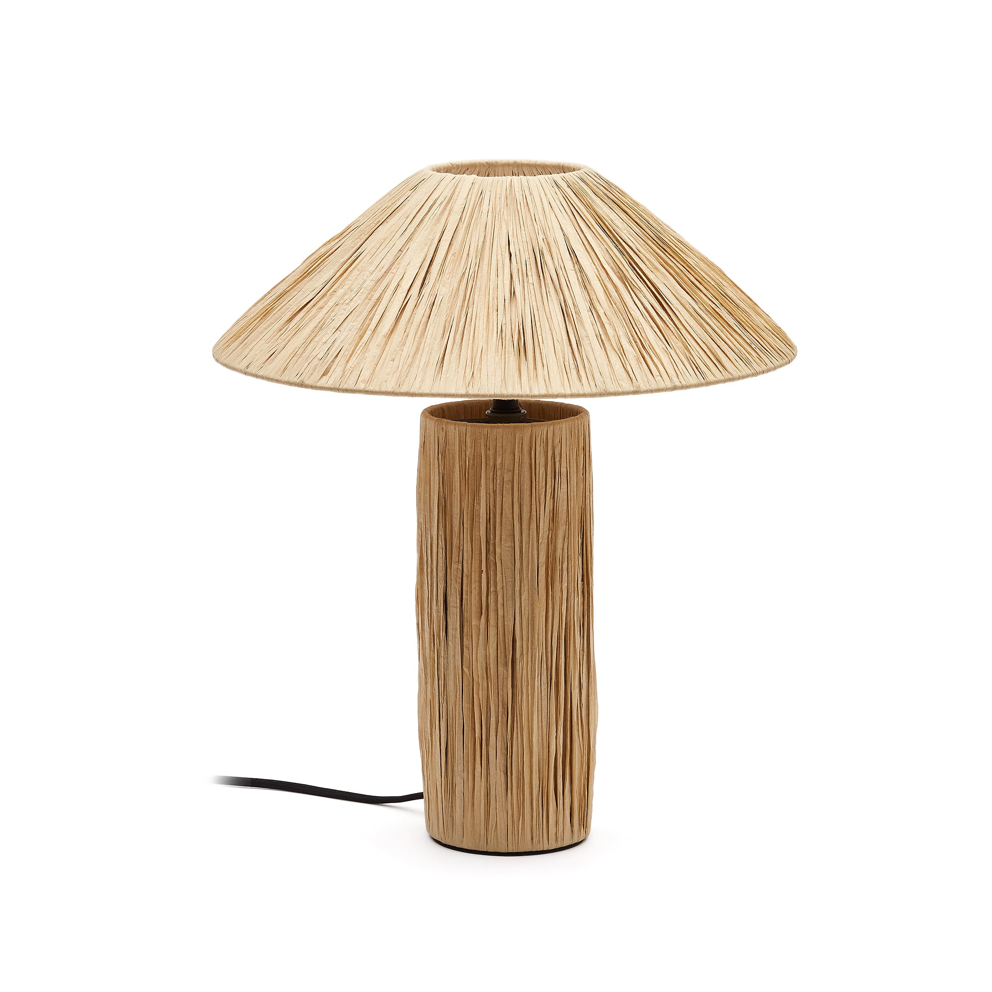 Samse table lamp in natural raffia