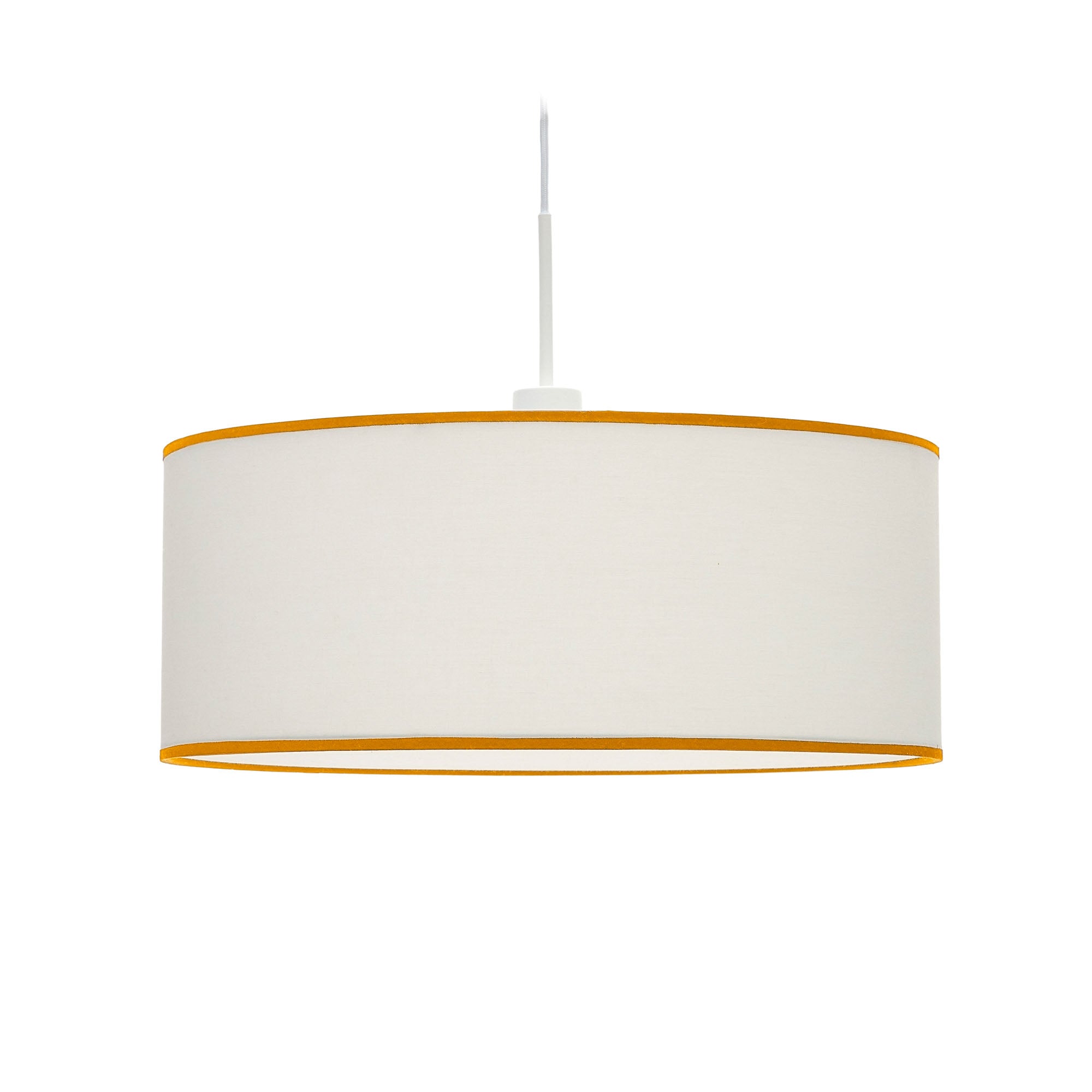 Binisalem mennyezeti lámpaernyő fehér és mustár színben, Ø 50 cm
