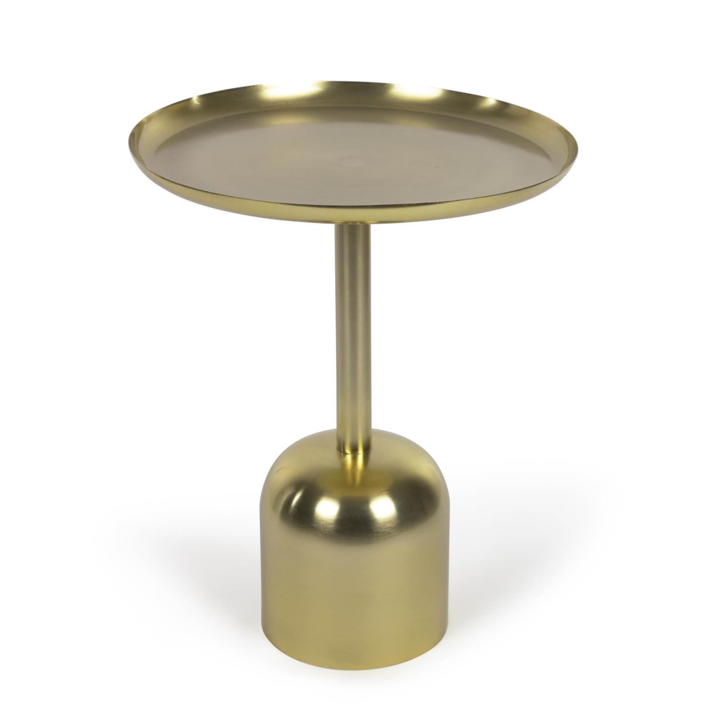 Adaluz kisasztal aranyszínű fémből Ø 37 cm