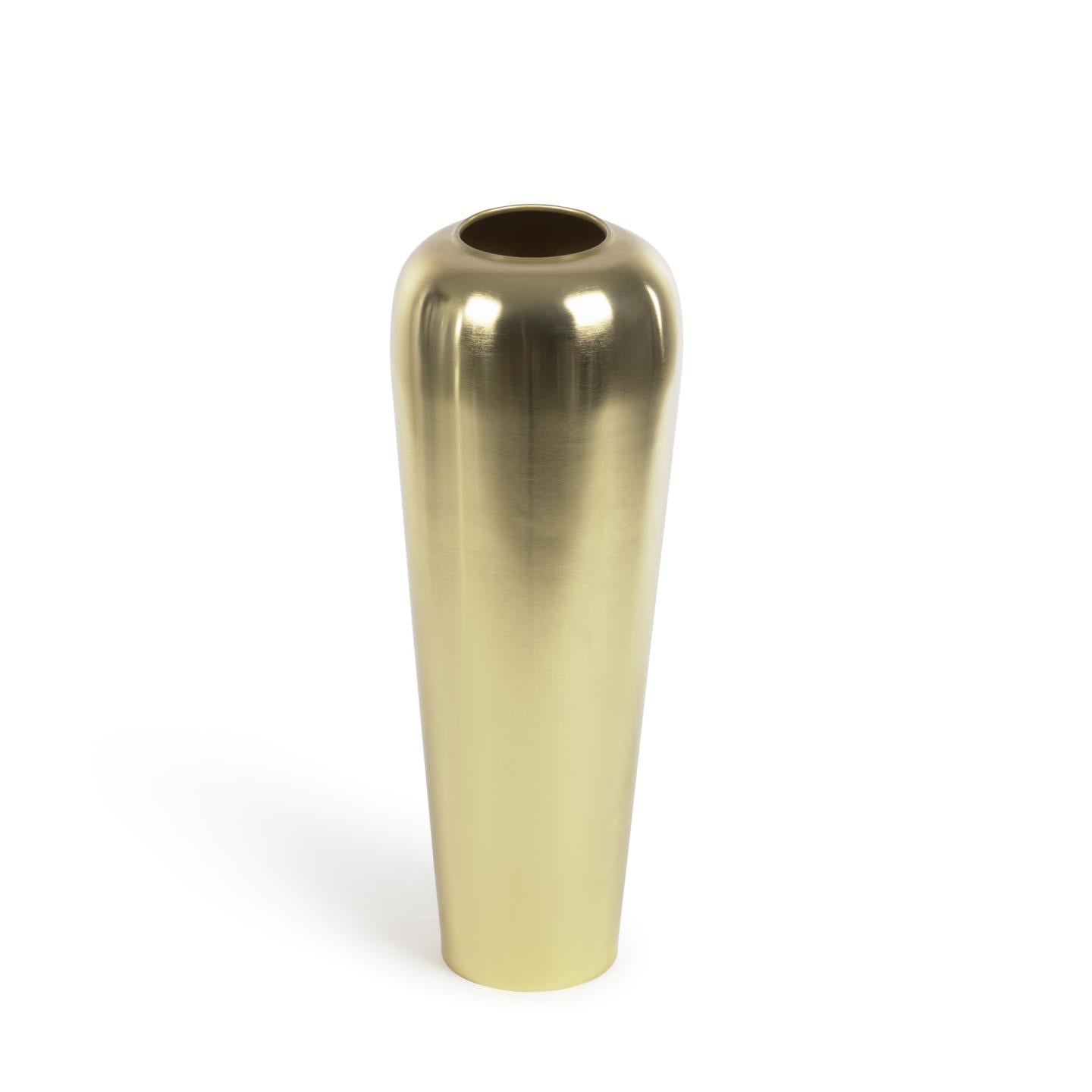 Catherine vase in gold-coloured metal 48 cm