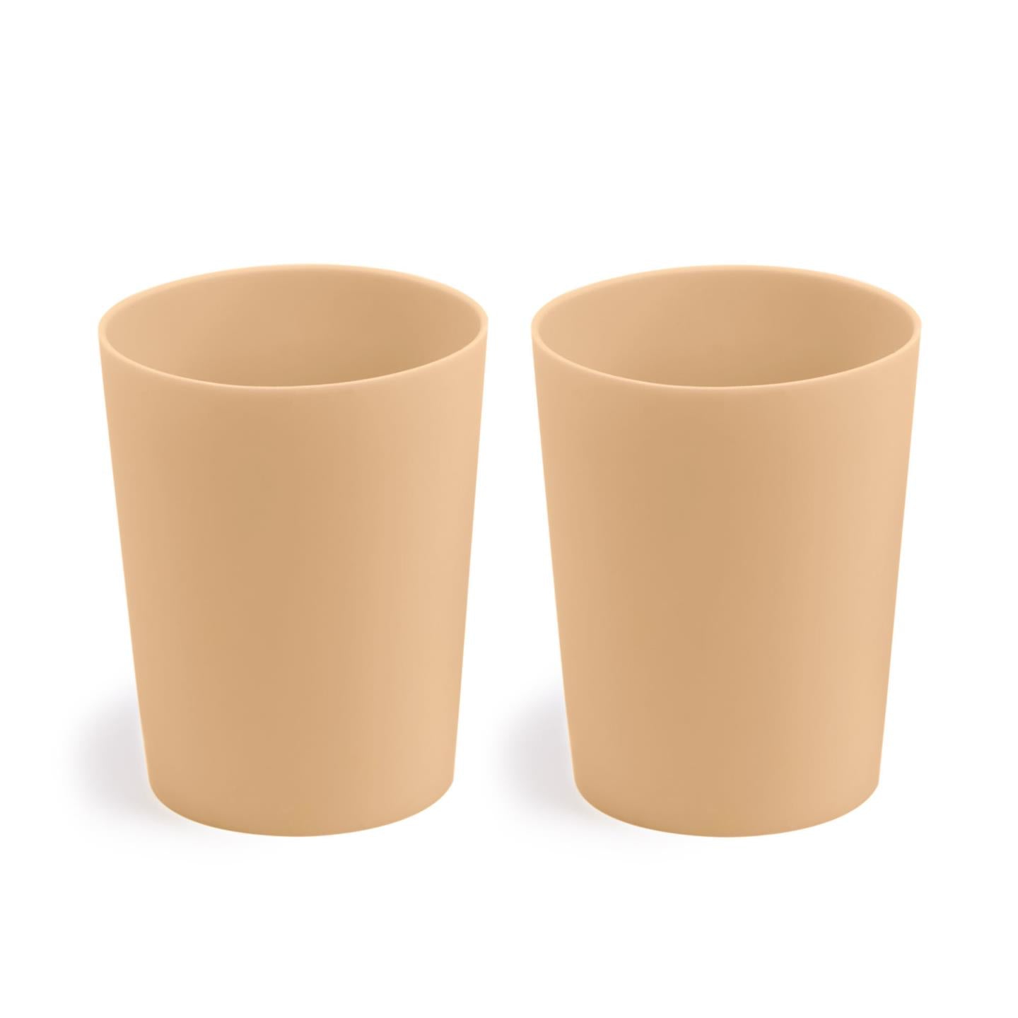 Epiphany set of 2 cups in beige silicone