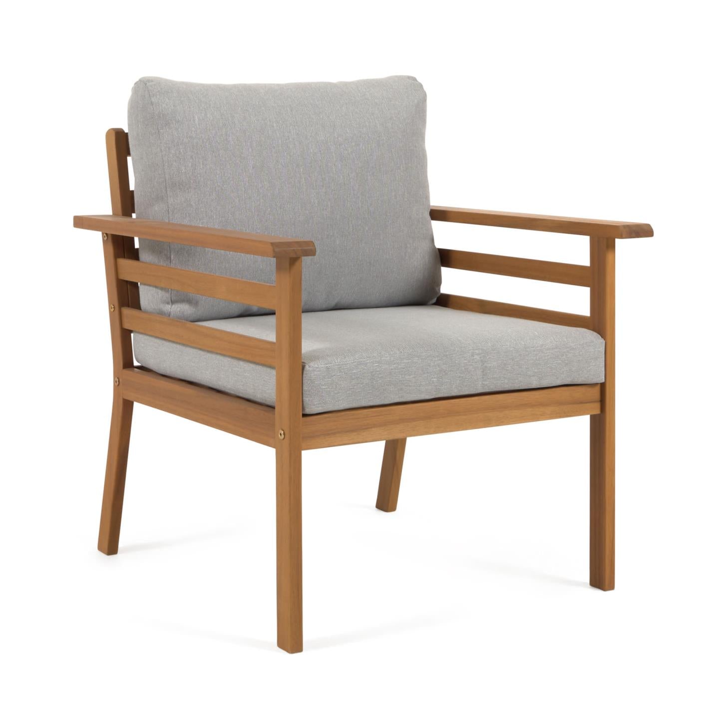 Vilma kültéri ülőgarnitúra kanapé, 2 szék és dohányzóasztal tömör akácfából 100% FSC