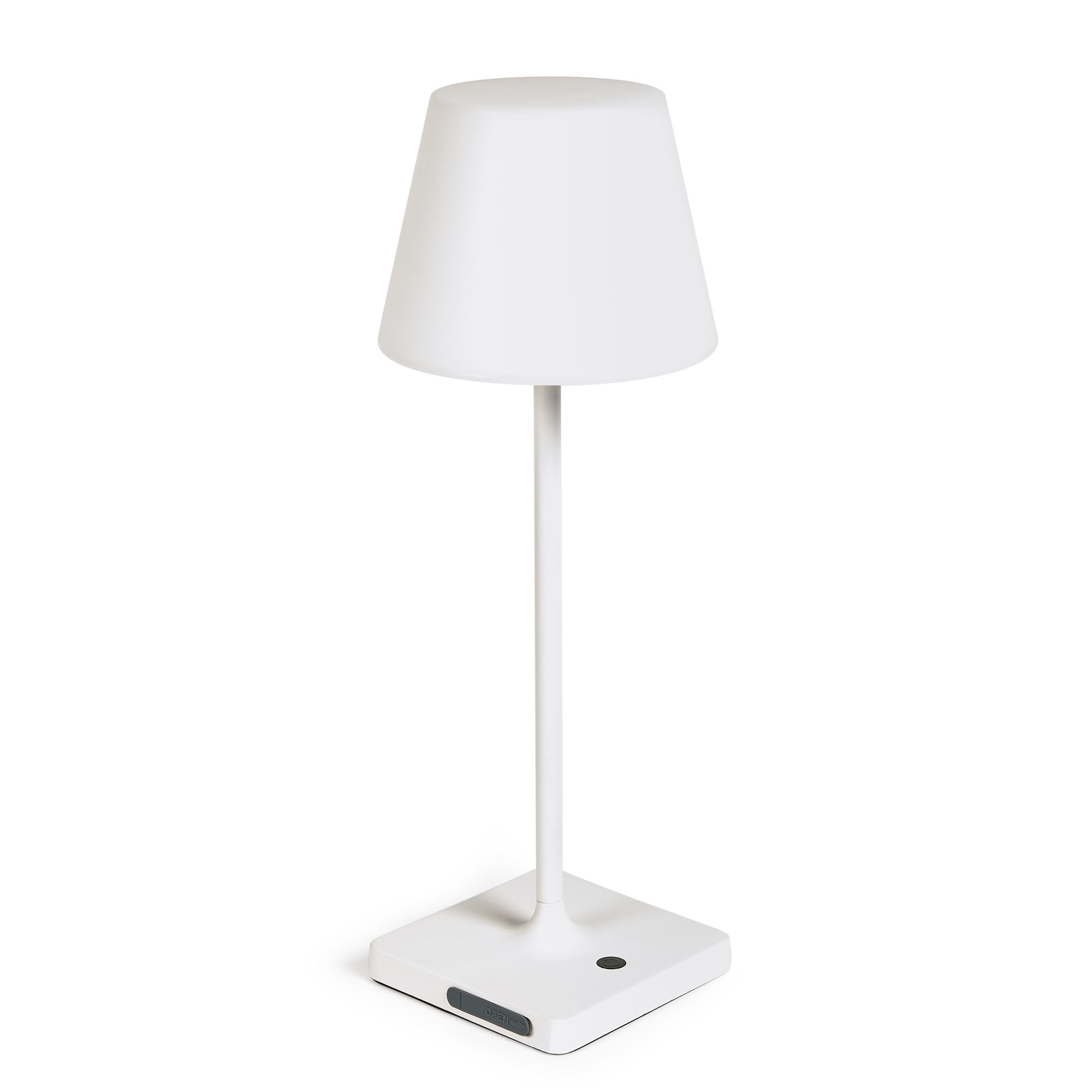 Outdoor Aluney table lamp in white finish