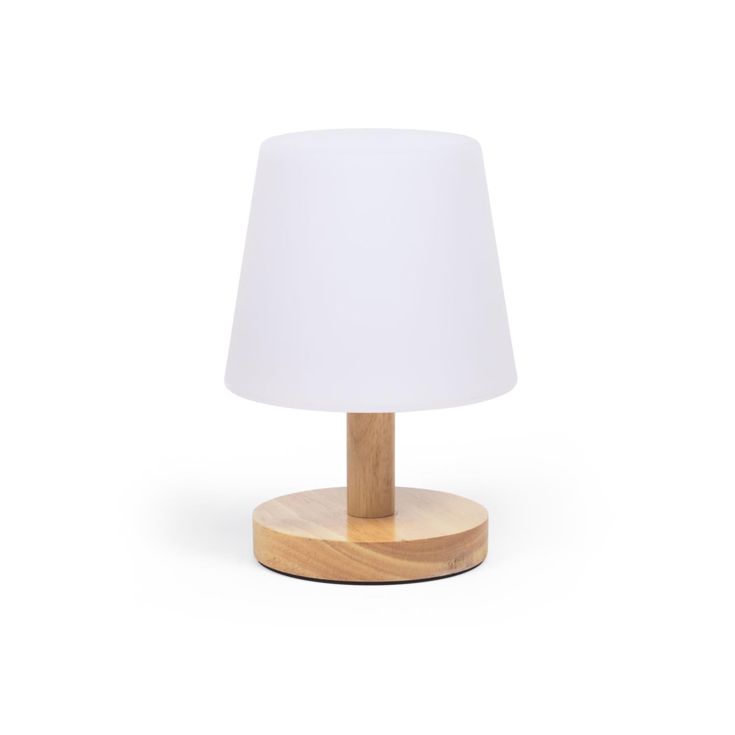 Ambar table lamp in polythylene and wood