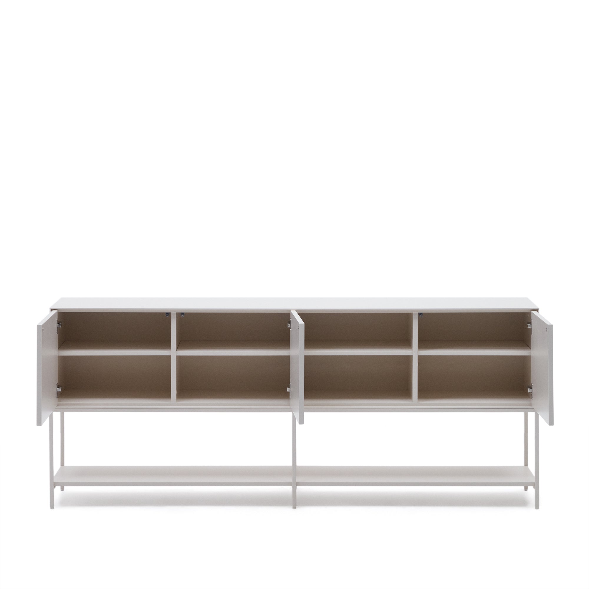 Vedrana 3-door sideboard white lacquered MDF 195 x 80 cm