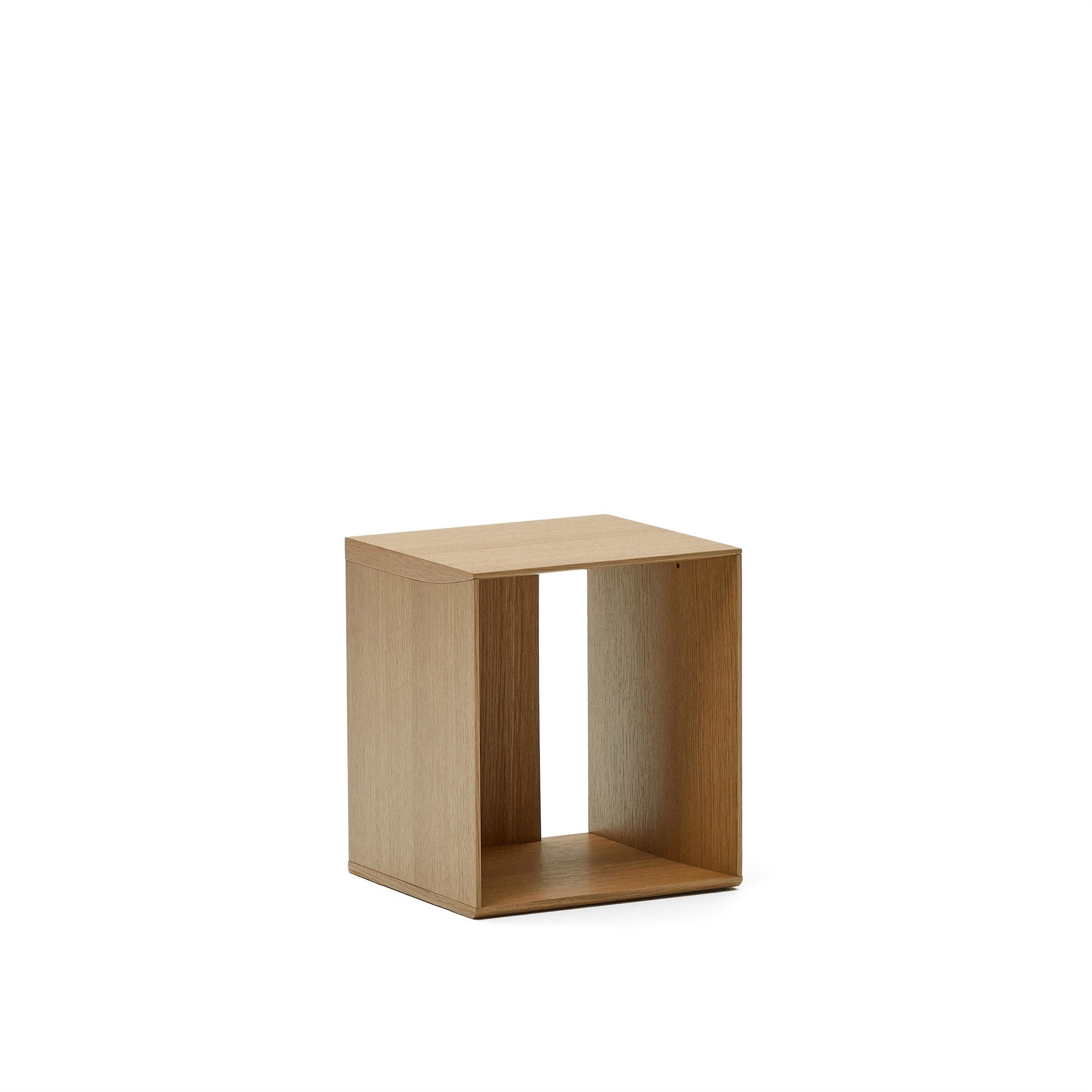 Litto small shelf module in oak veneer, 34 x 38 cm