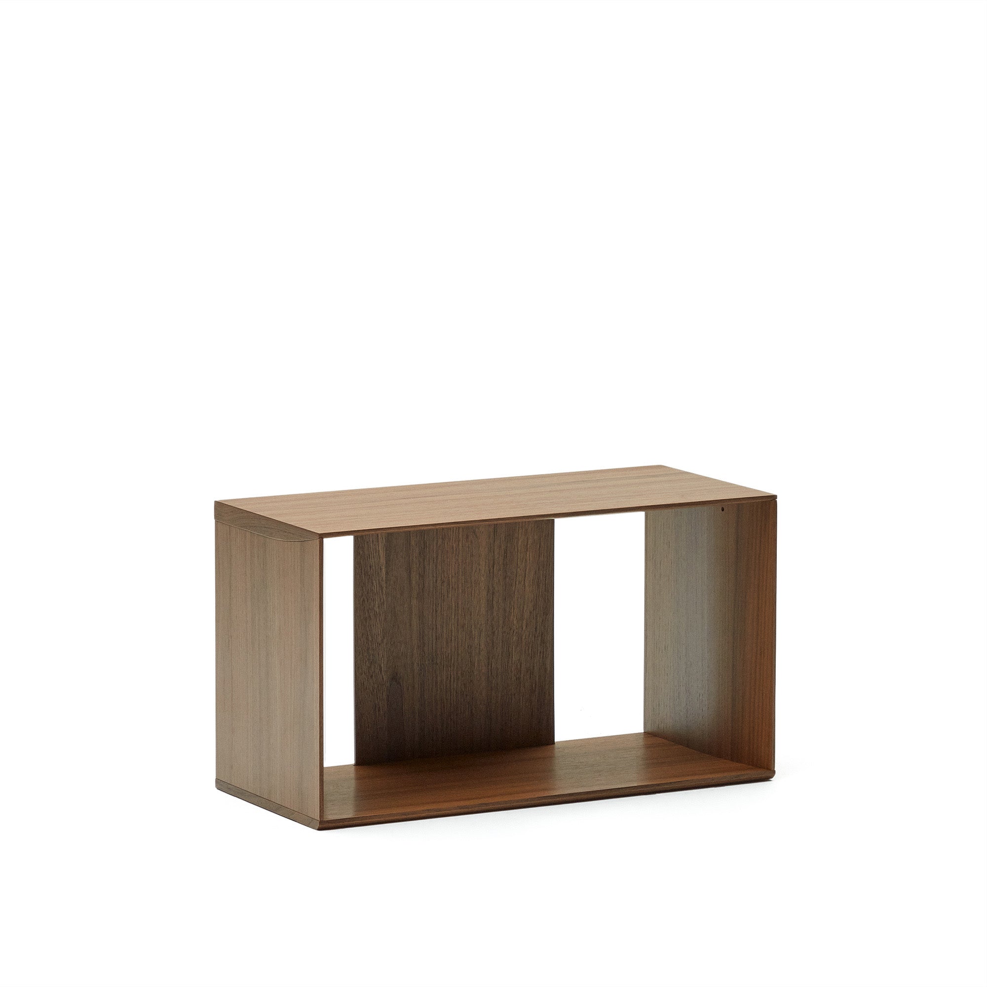 Litto medium shelf module in walnut veneer, 67 x 38 cm