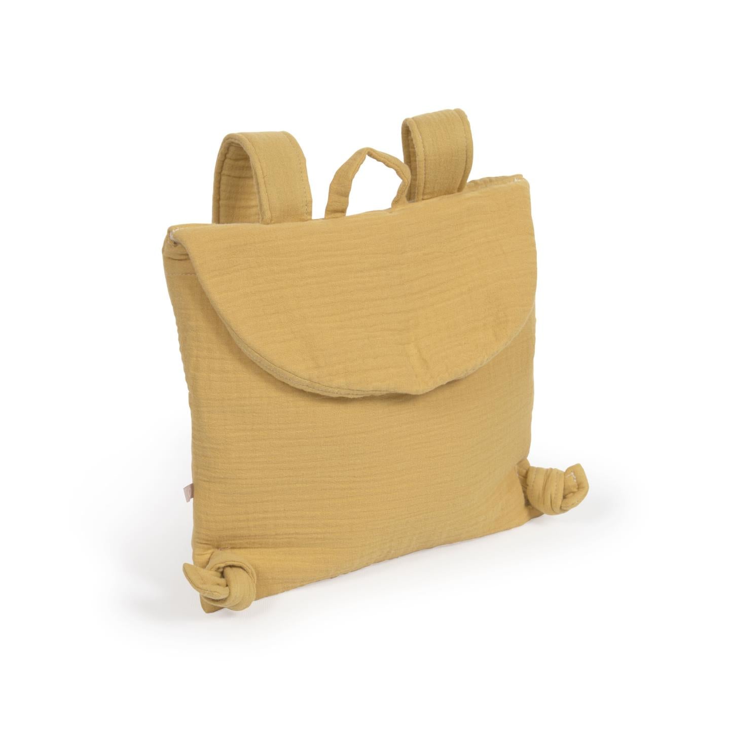 Yamile children's backpack organic cotton GOTS in mustard