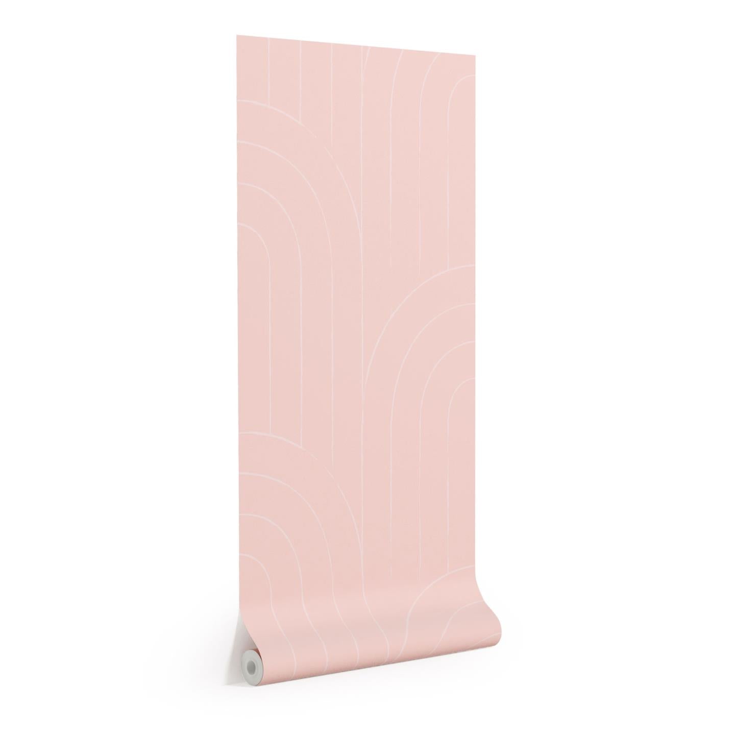 Arcadia tapéta rózsaszín ívekkel 10 x 0,53 m FSC MIX Credit