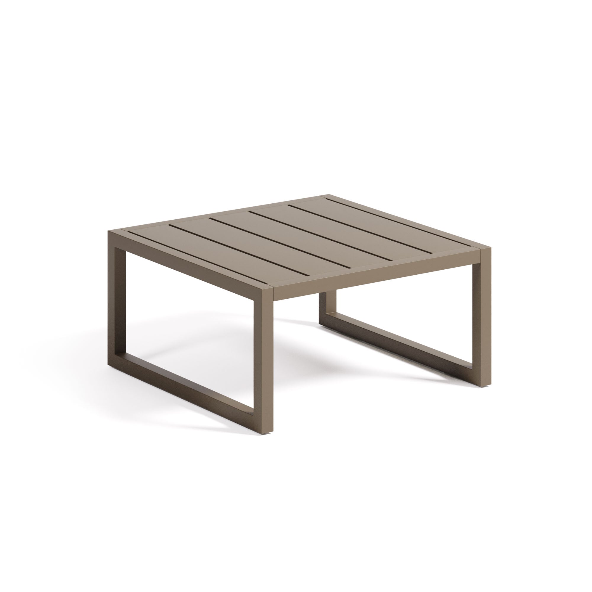 Comova 100% outdoor side table made from green aluminium, 60 x 60 cm