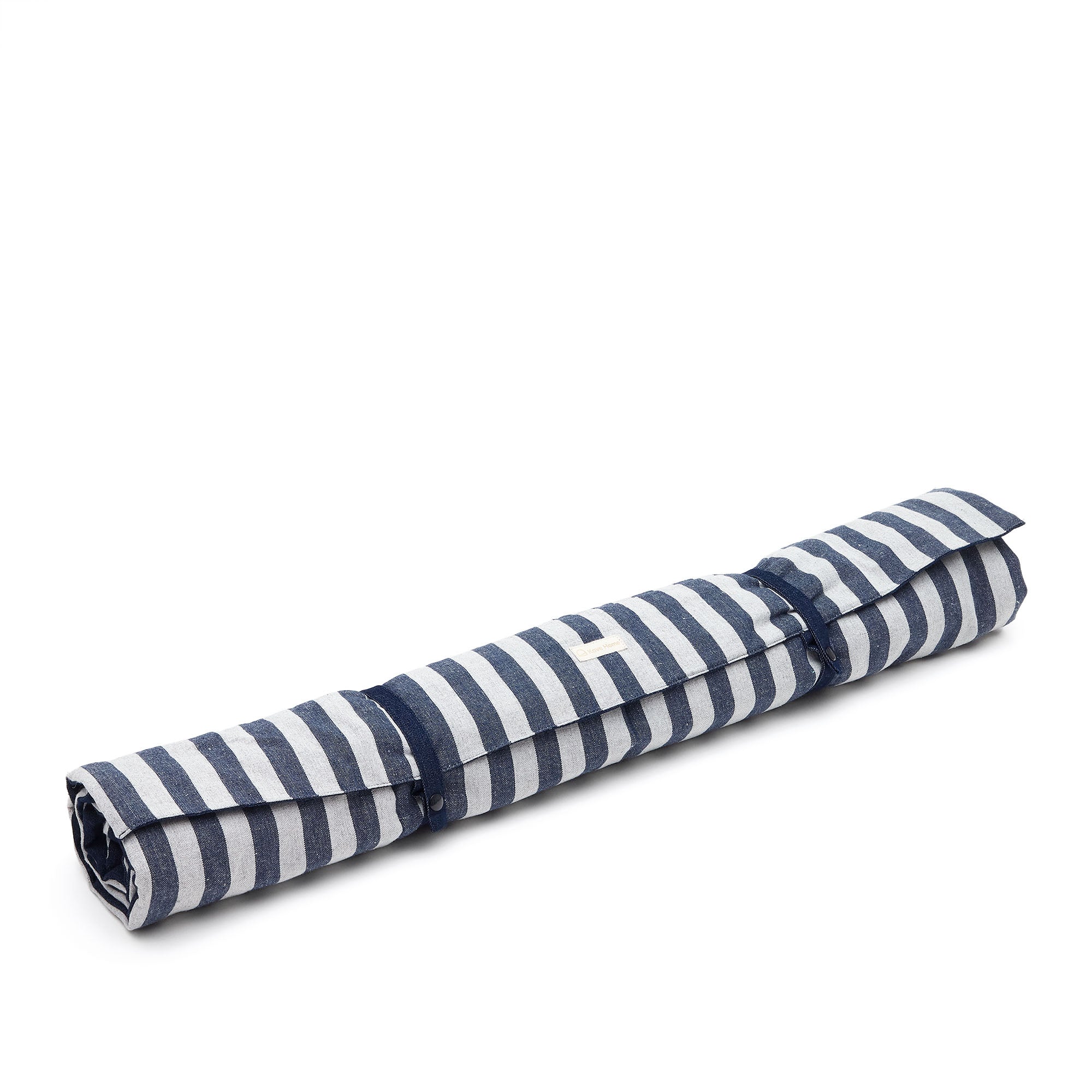Tabby 100% pamut hordozható takaró kék és szürke csíkokkal, 80 x 100 cm, 80 x 100 cm