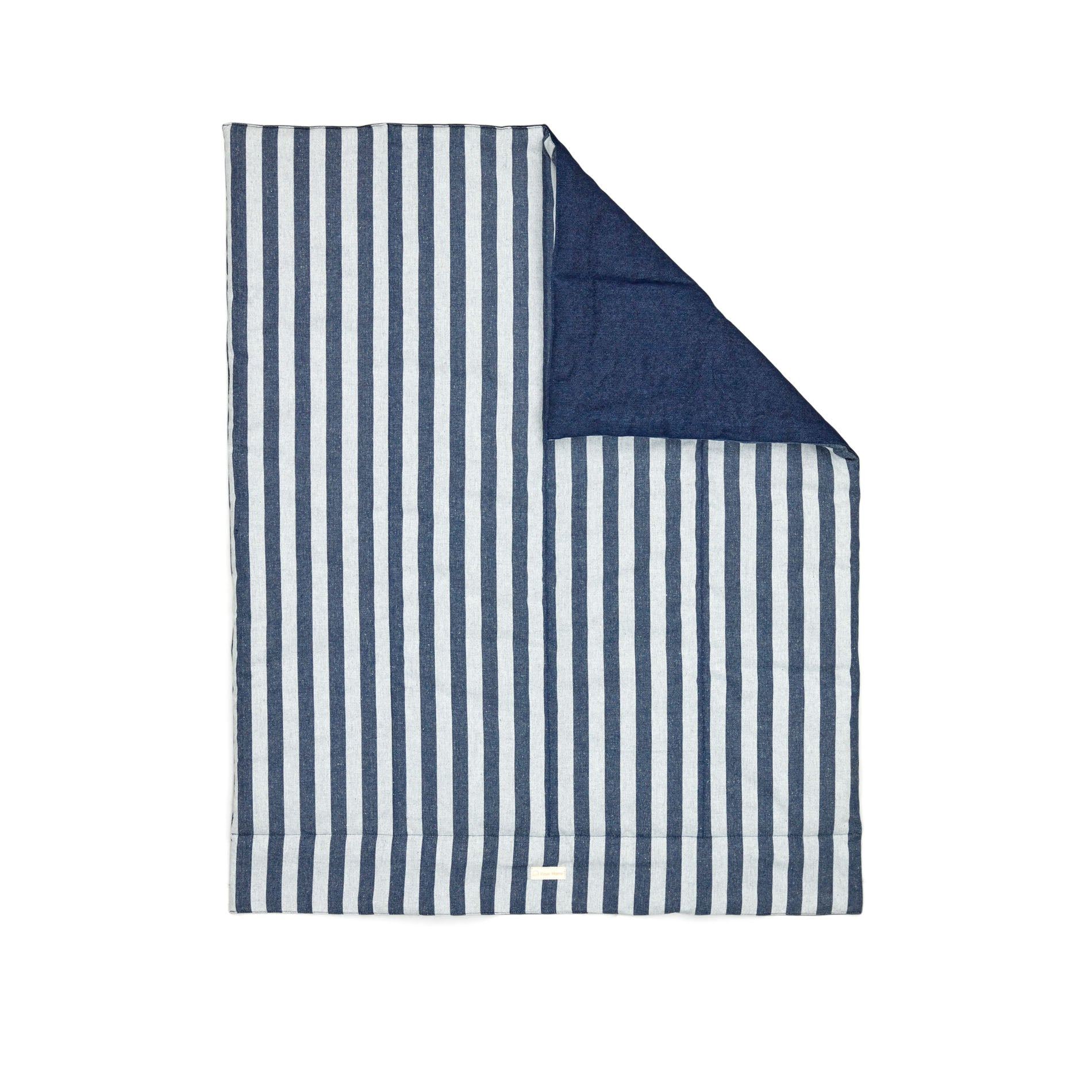 Tabby 100% pamut hordozható takaró kék és szürke csíkokkal, 80 x 100 cm, 80 x 100 cm