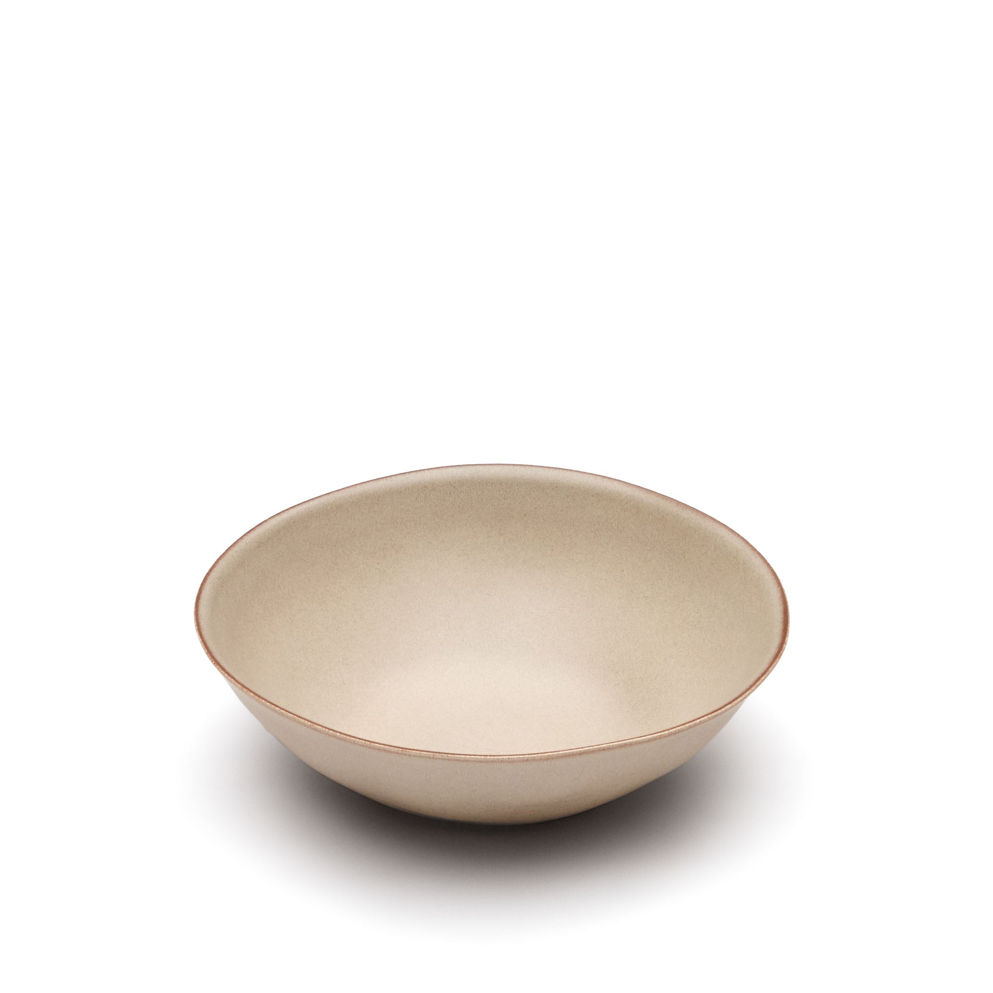 Banyoles large ceramic bowl in brown