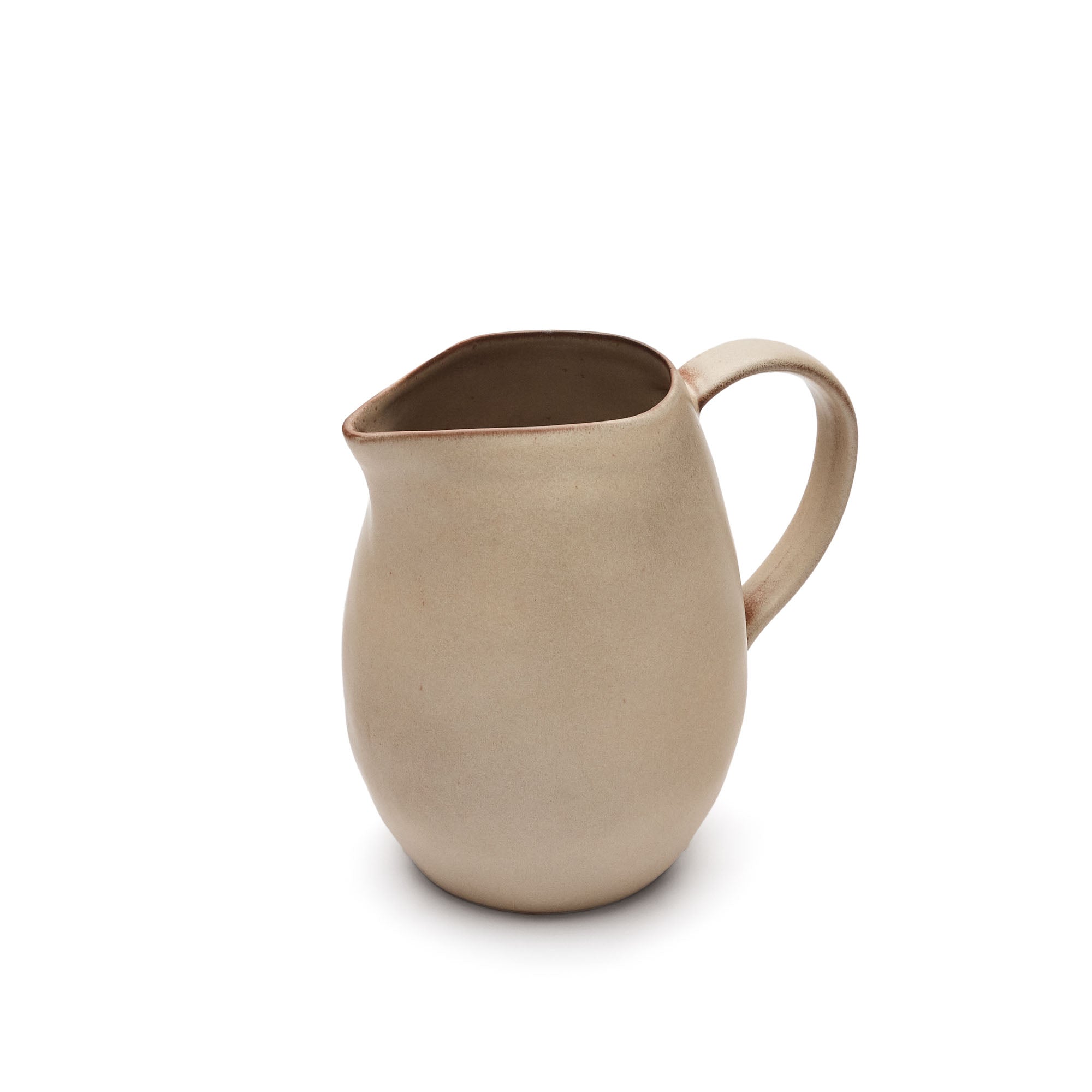 Banyoles ceramic jug in brown