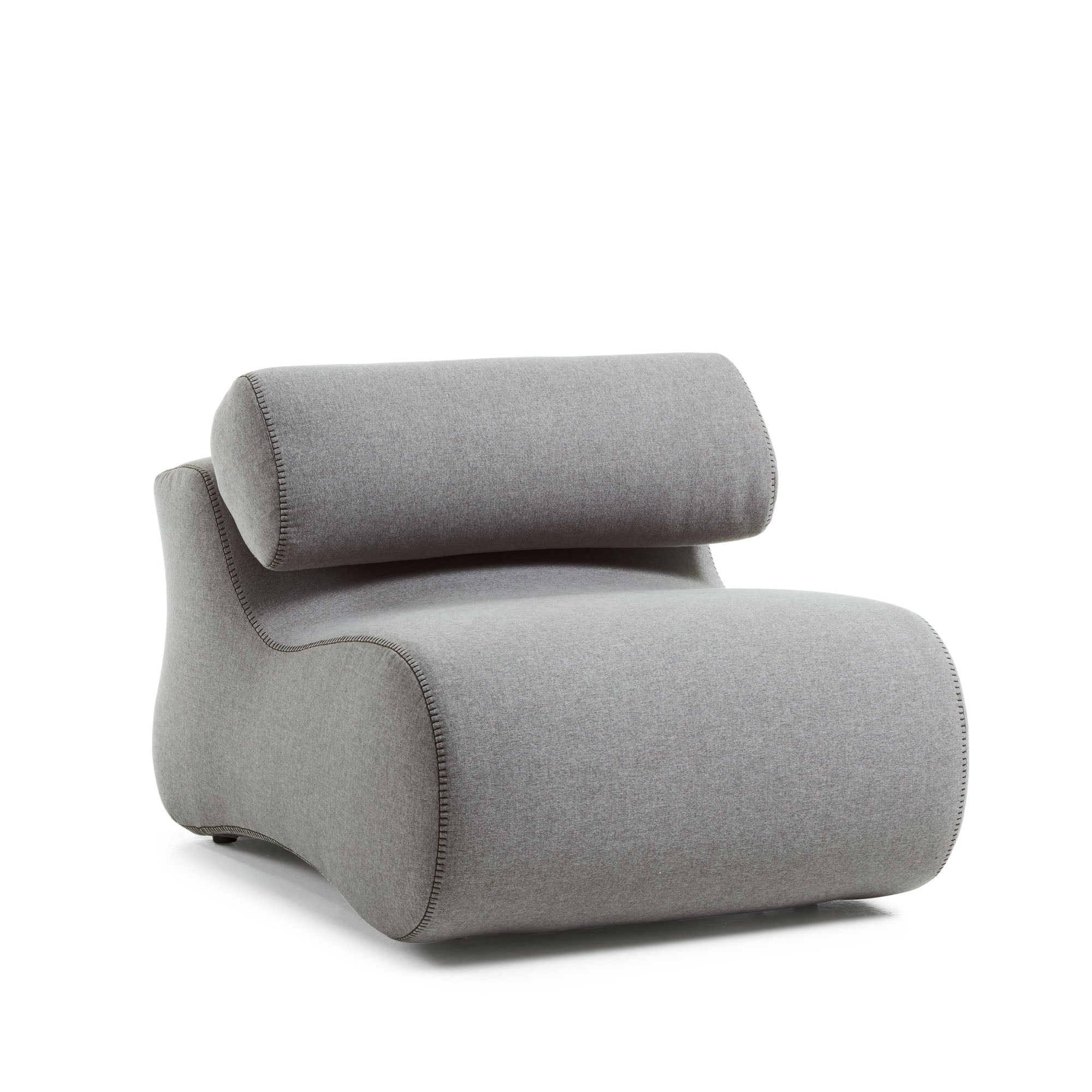 Club armchair in grey