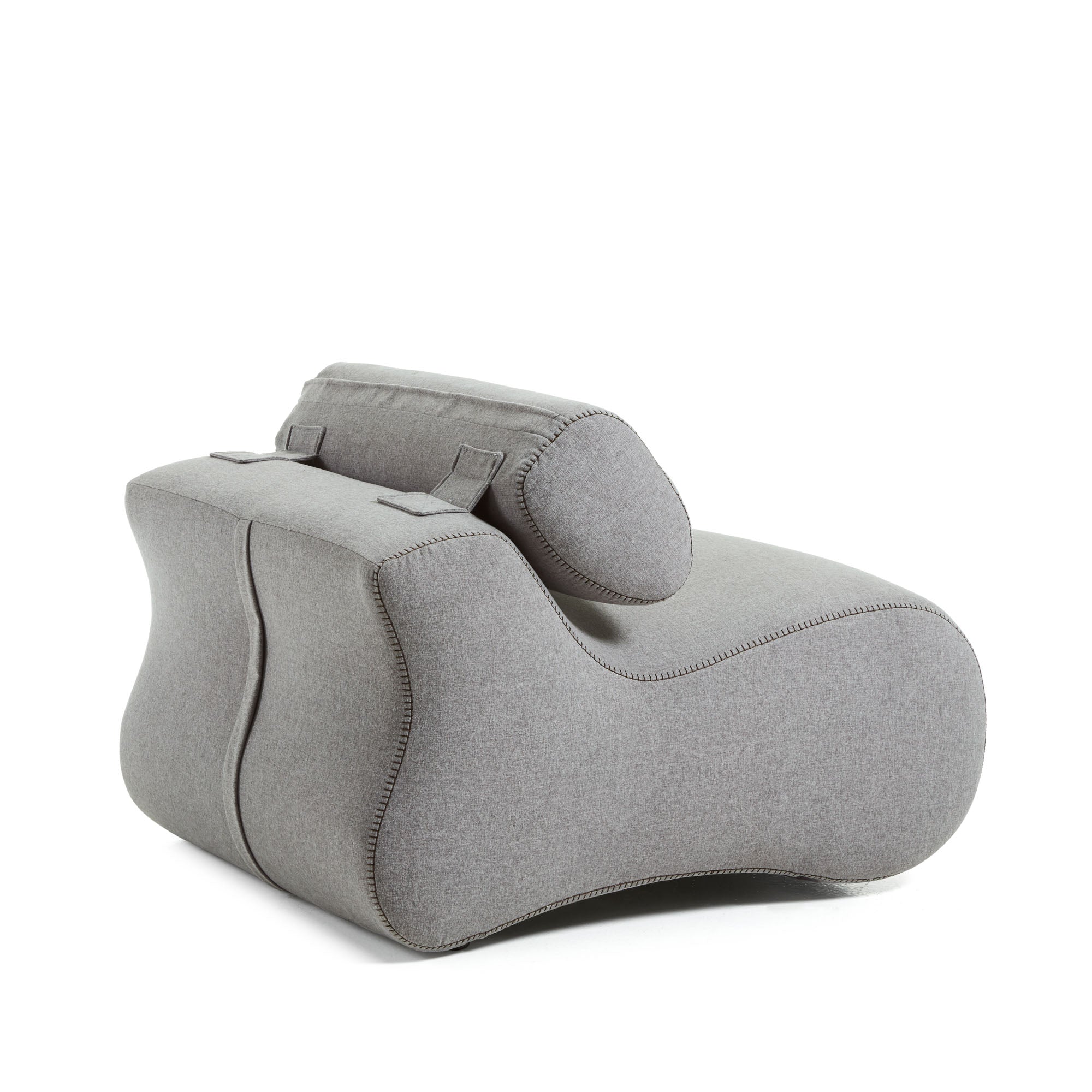 Club armchair in grey