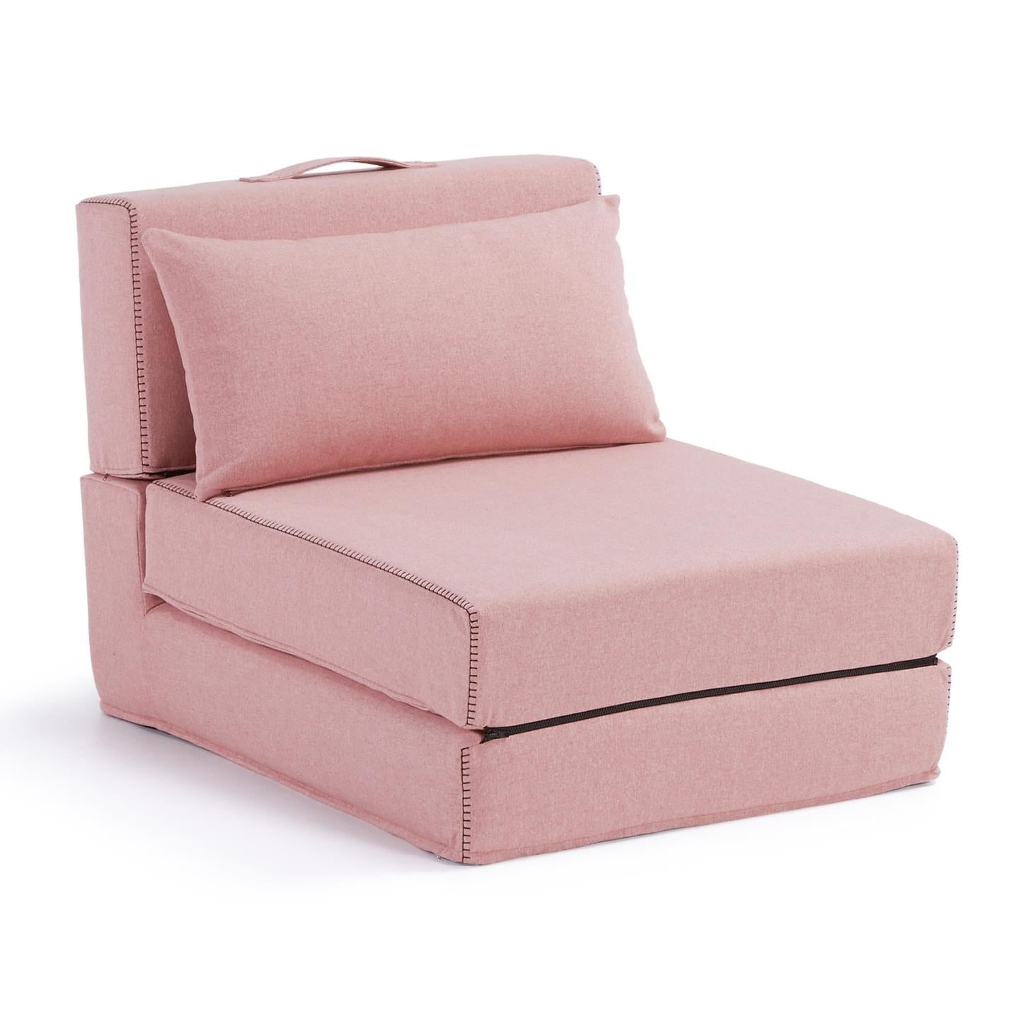 Arty puff ágy rózsaszínben, 70 x 89 (200) cm