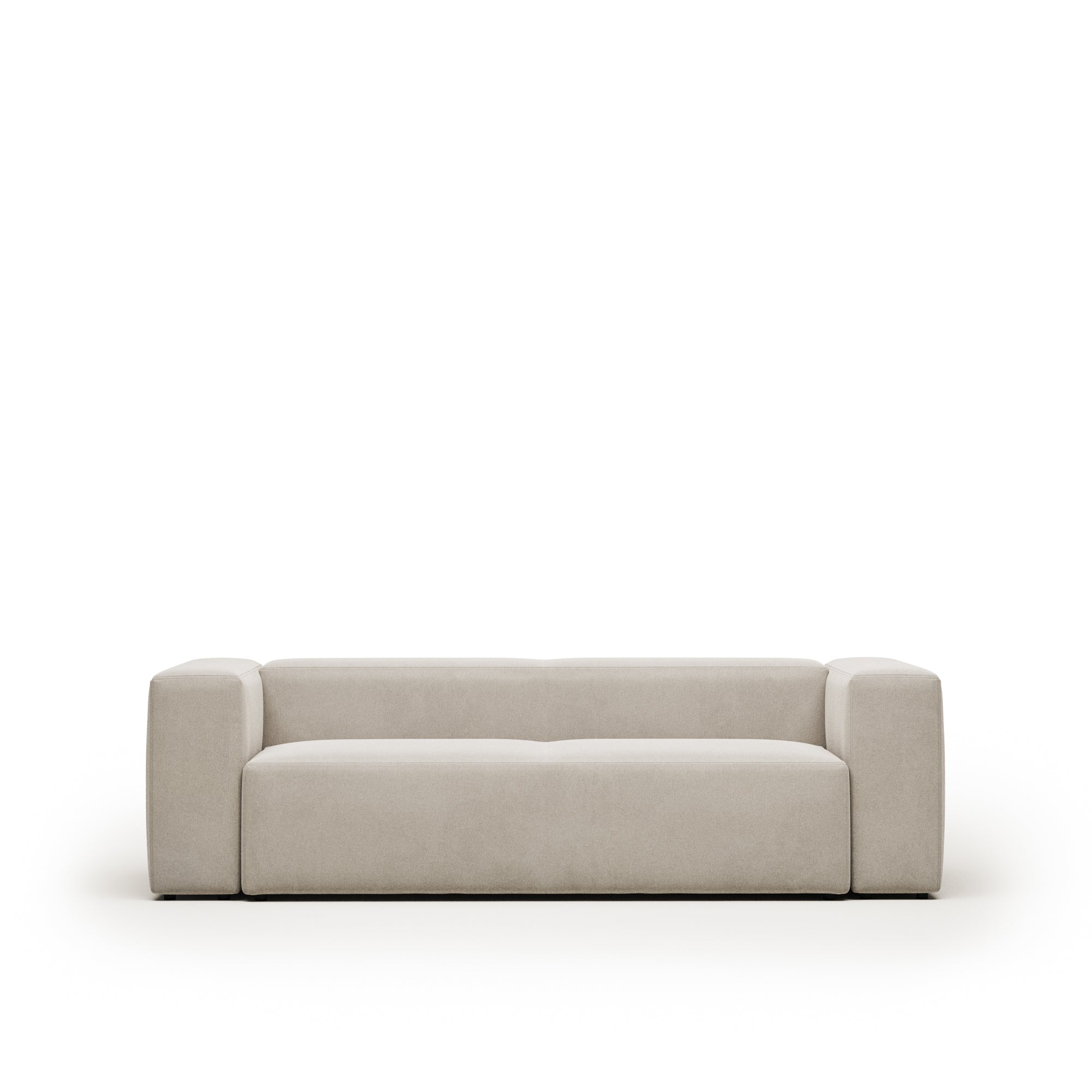 Blok 3 személyes kanapé bézs színben, 240 cm