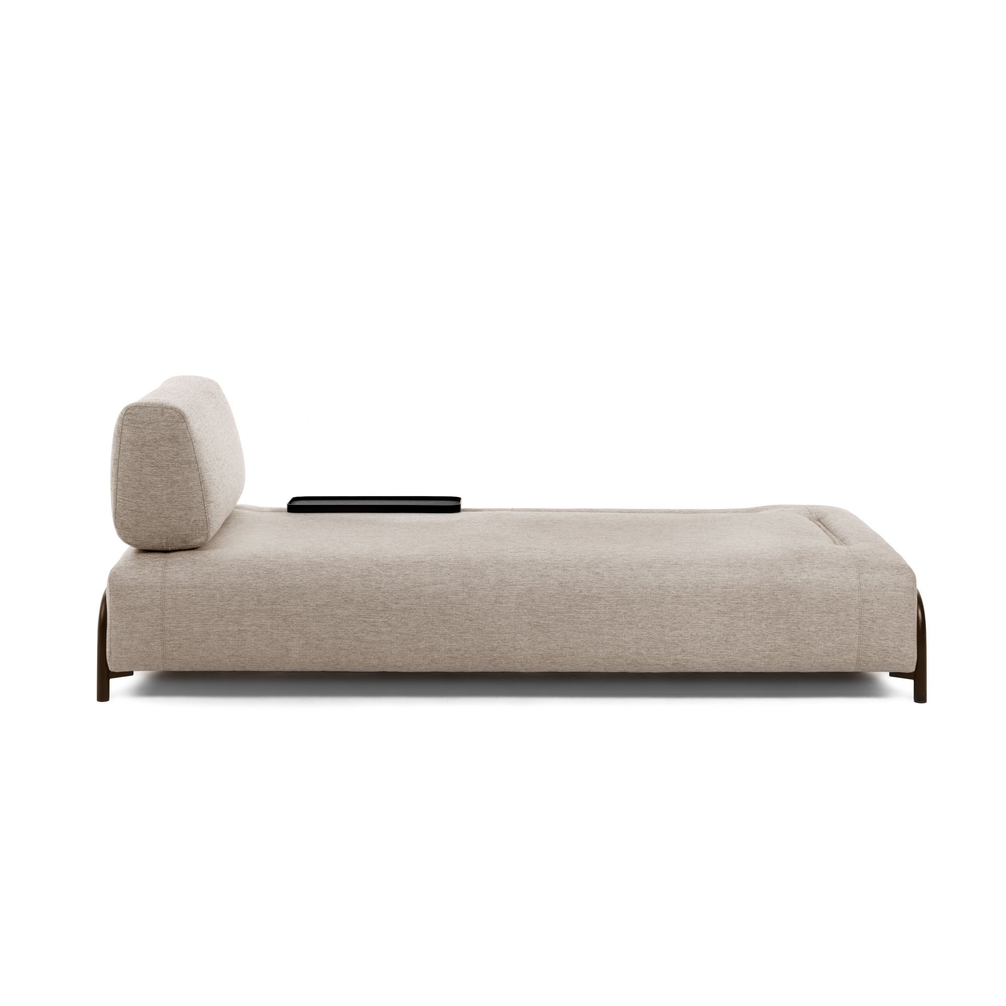 Compo 3 seater sofa with small tray in beige, 232 cm