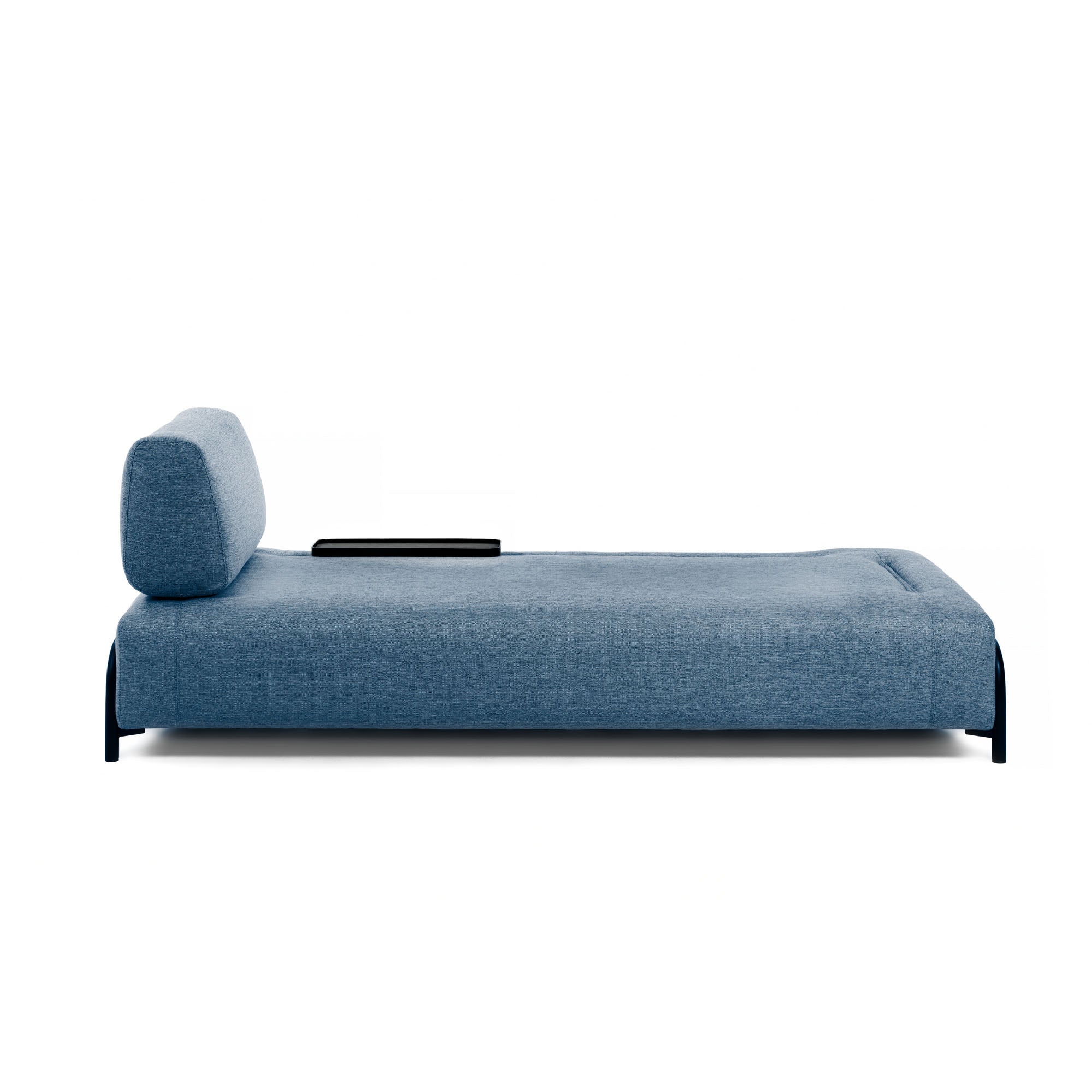 Compo 3-seater sofa in blue with small tray 232 cm