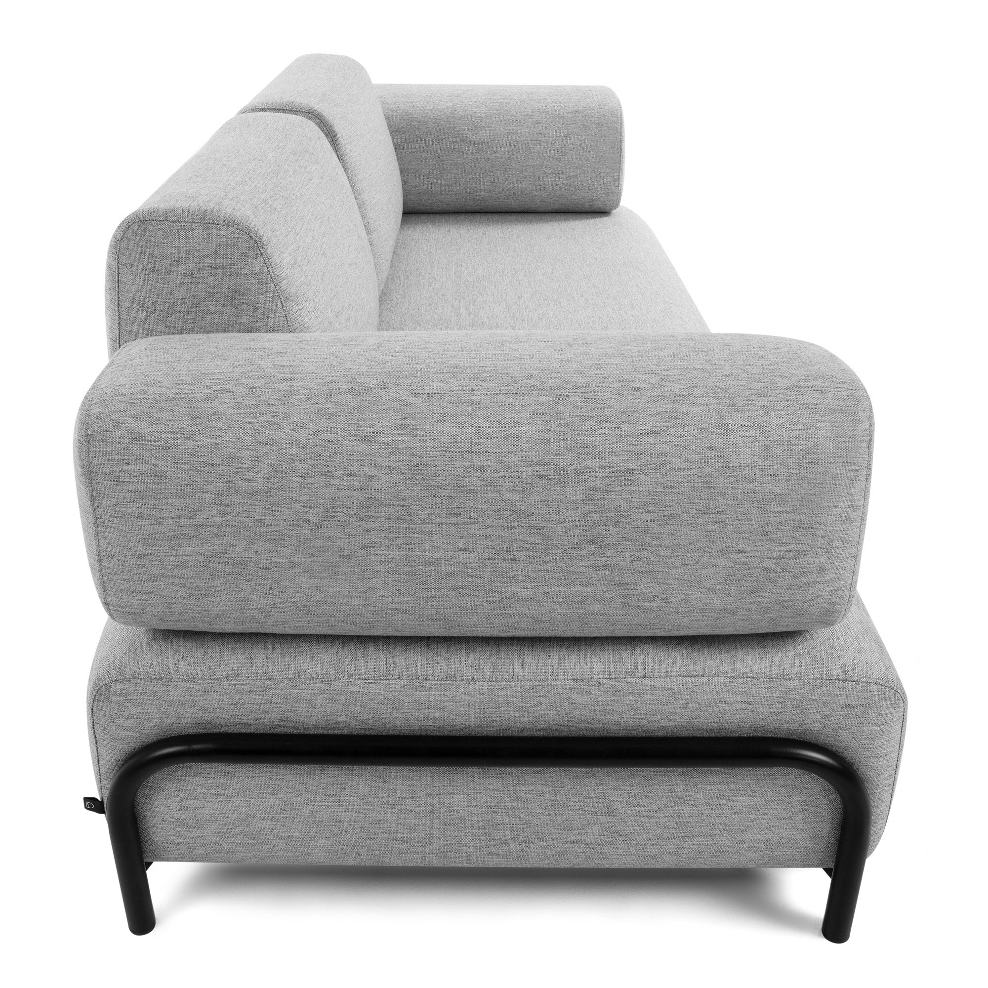 Compo 3 seater sofa in light grey, 232 cm