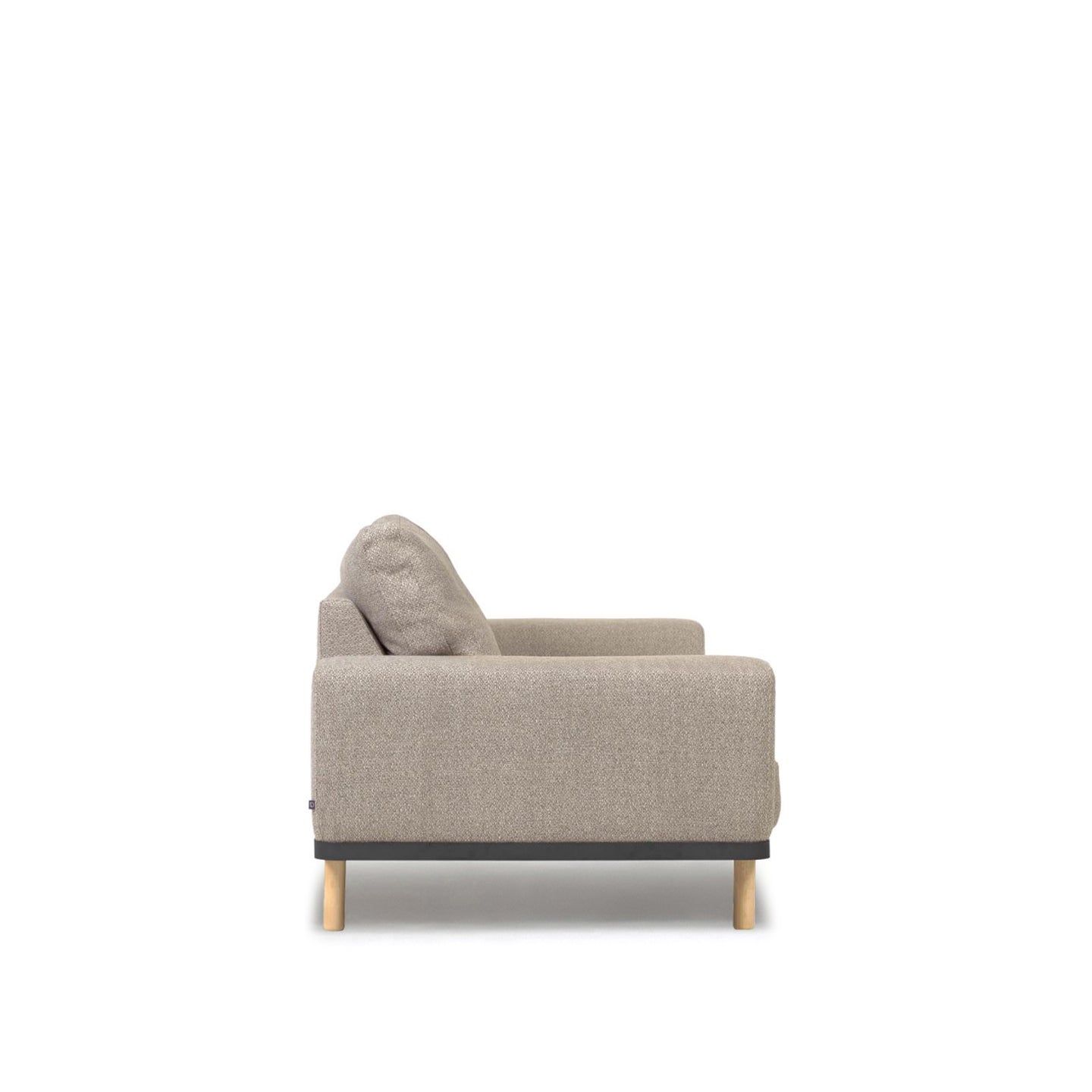 Noa 3 személyes kanapé bézs színben, 230 cm-es, natúr lábakkal