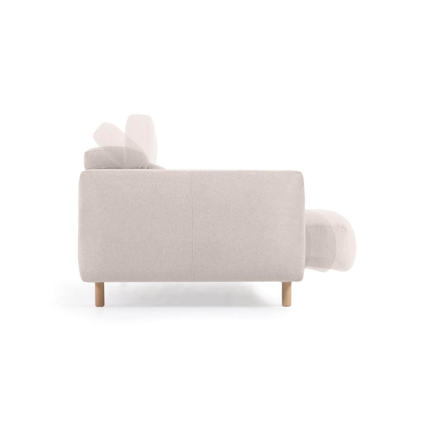 Singa 3 személyes kanapé fehér színben, 215 cm