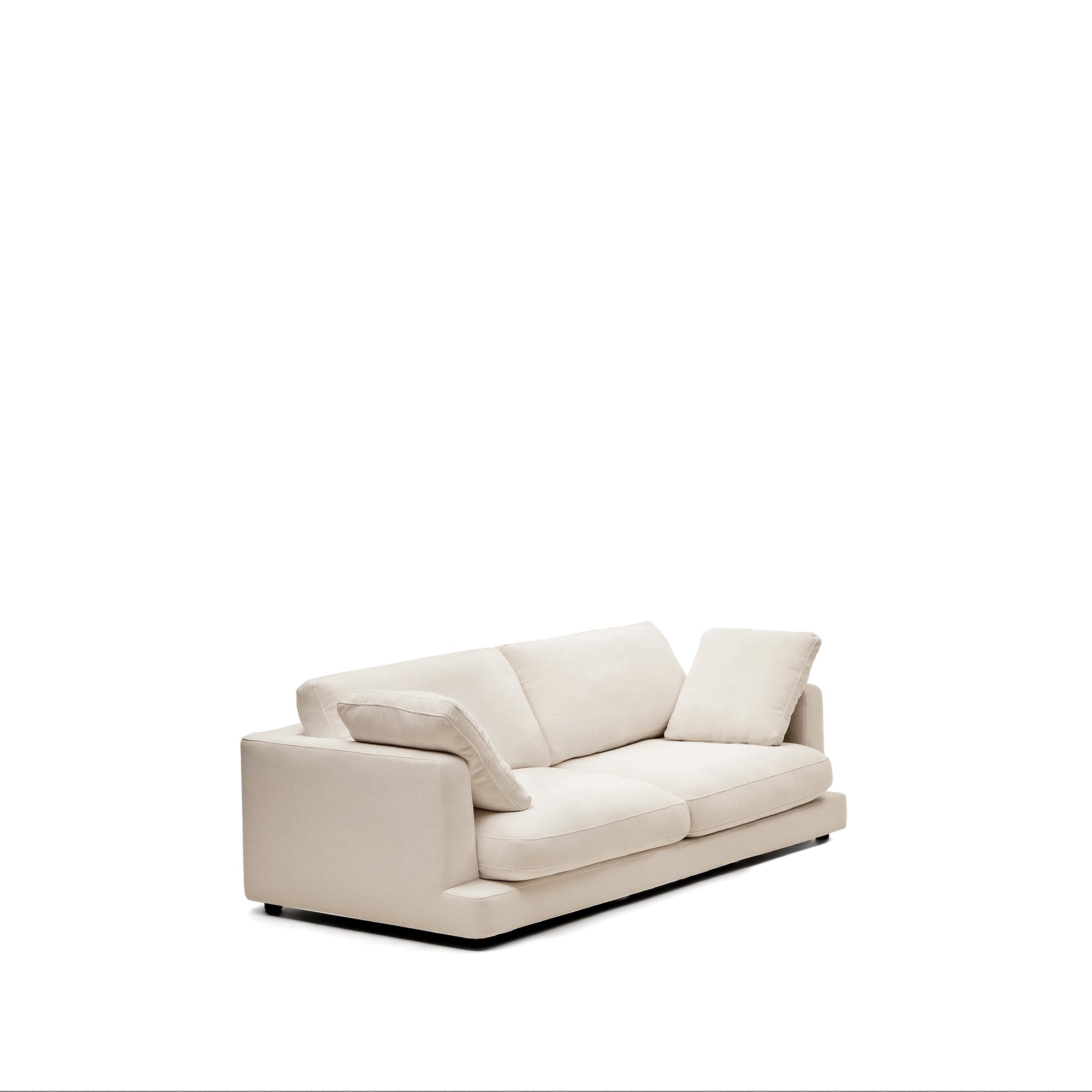 Gala 3 seater sofa in beige, 210 cm