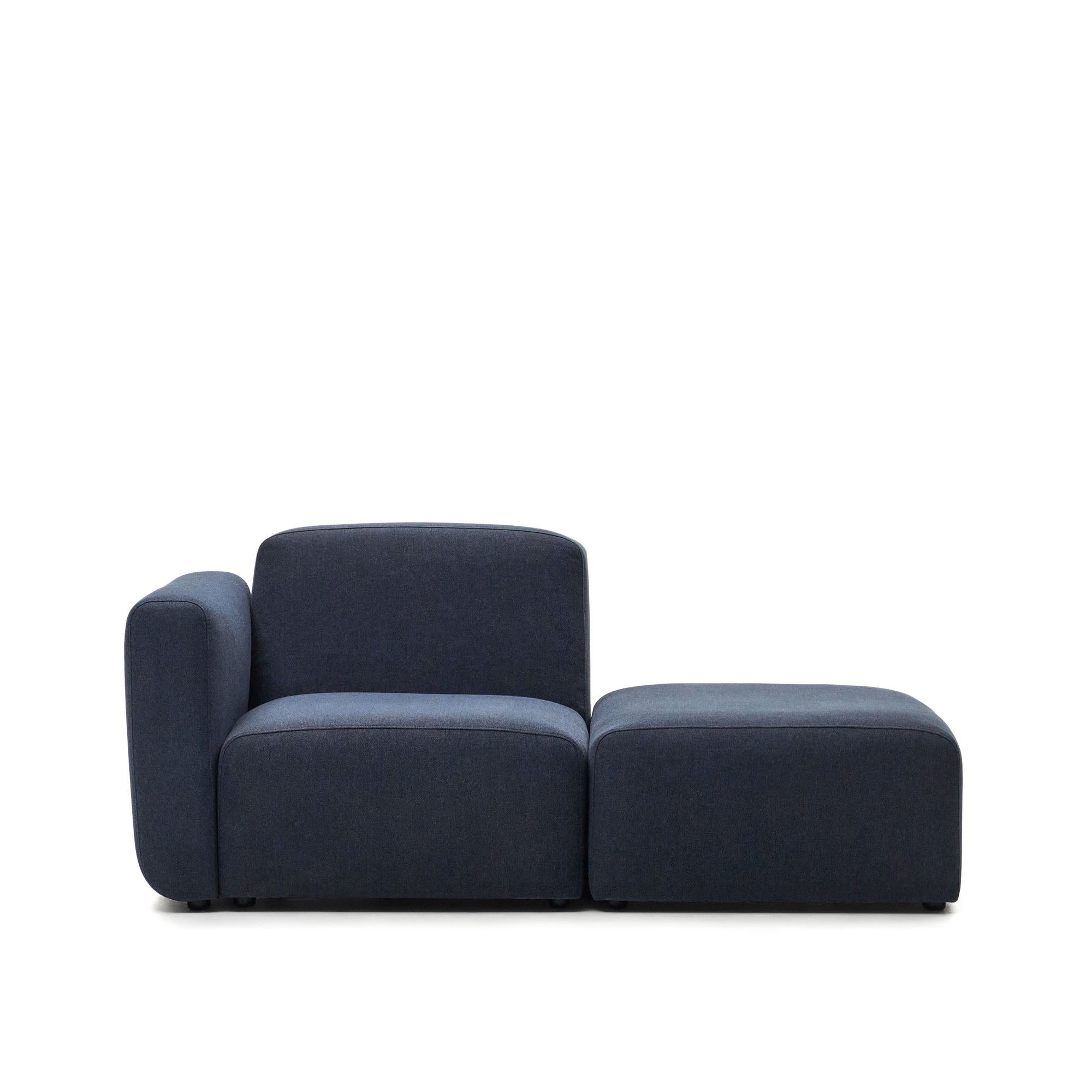 Neom 1 seater modular sofa with back module in blue, 169 cm
