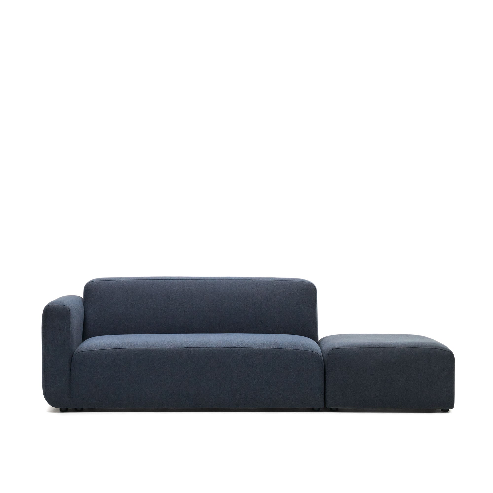 Neom 2 seater modular sofa with back module in blue, 244 cm