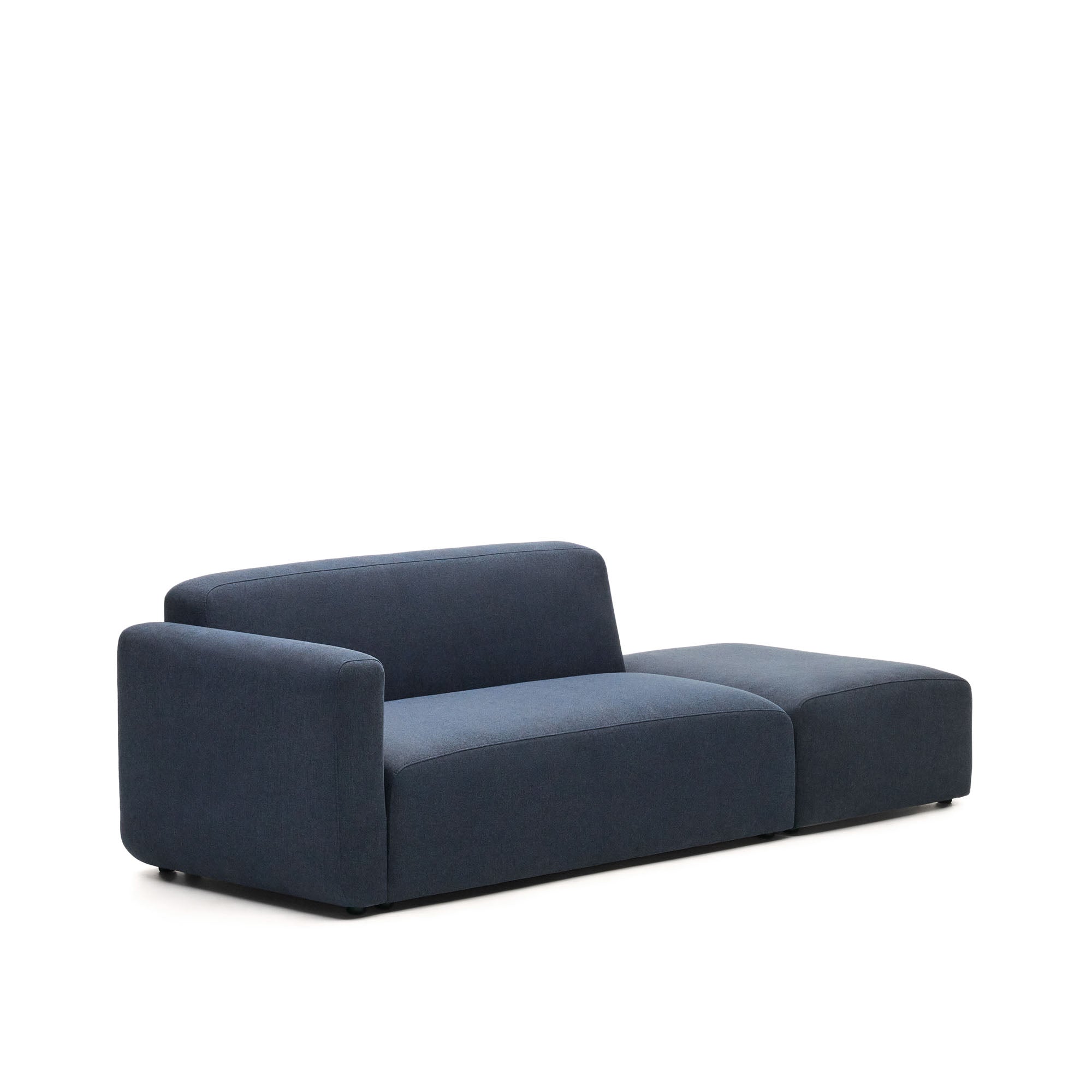Neom 2 személyes moduláris kanapé kék színben, 244 cm, háttámlával