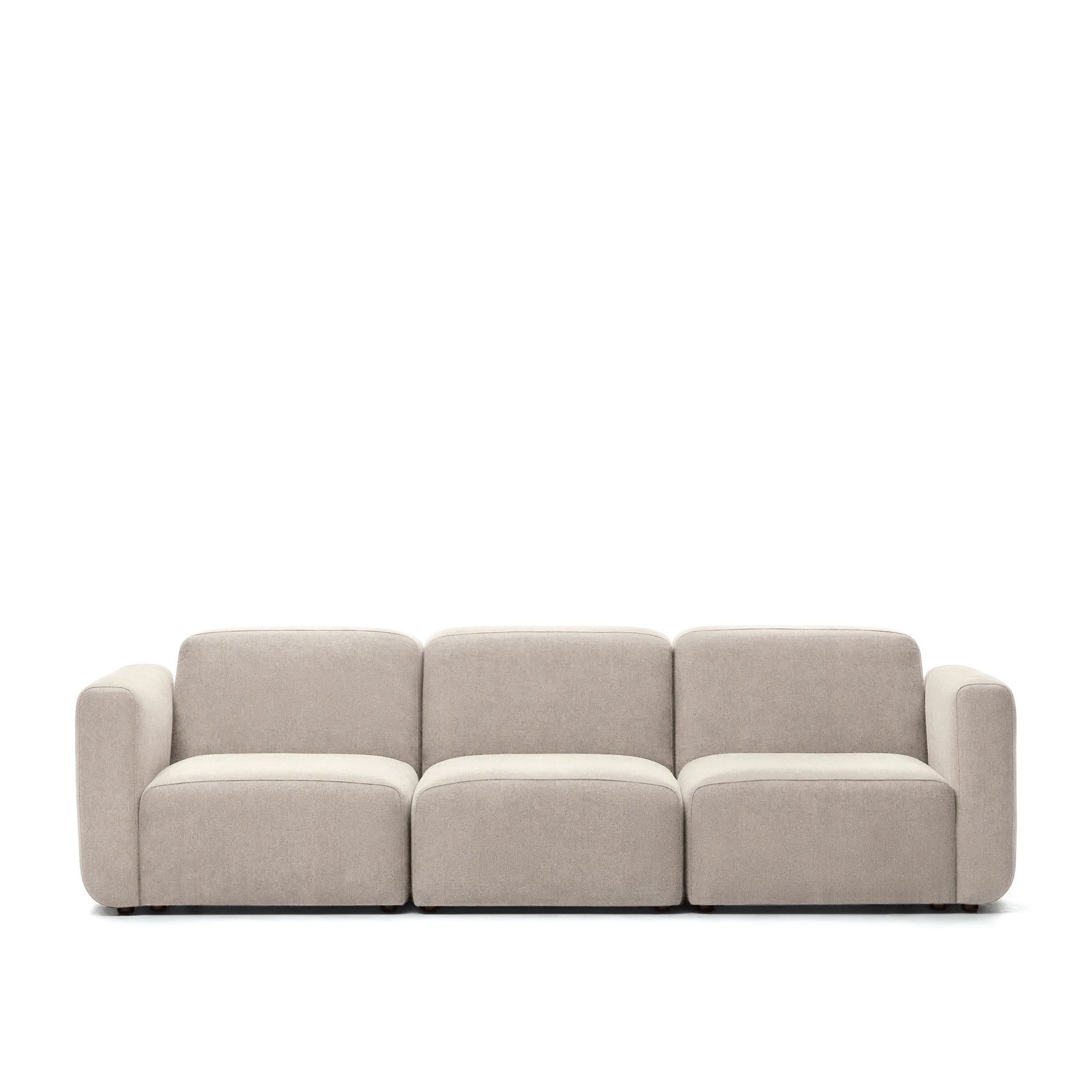 Neom 3 seater modular sofa in beige, 263 cm