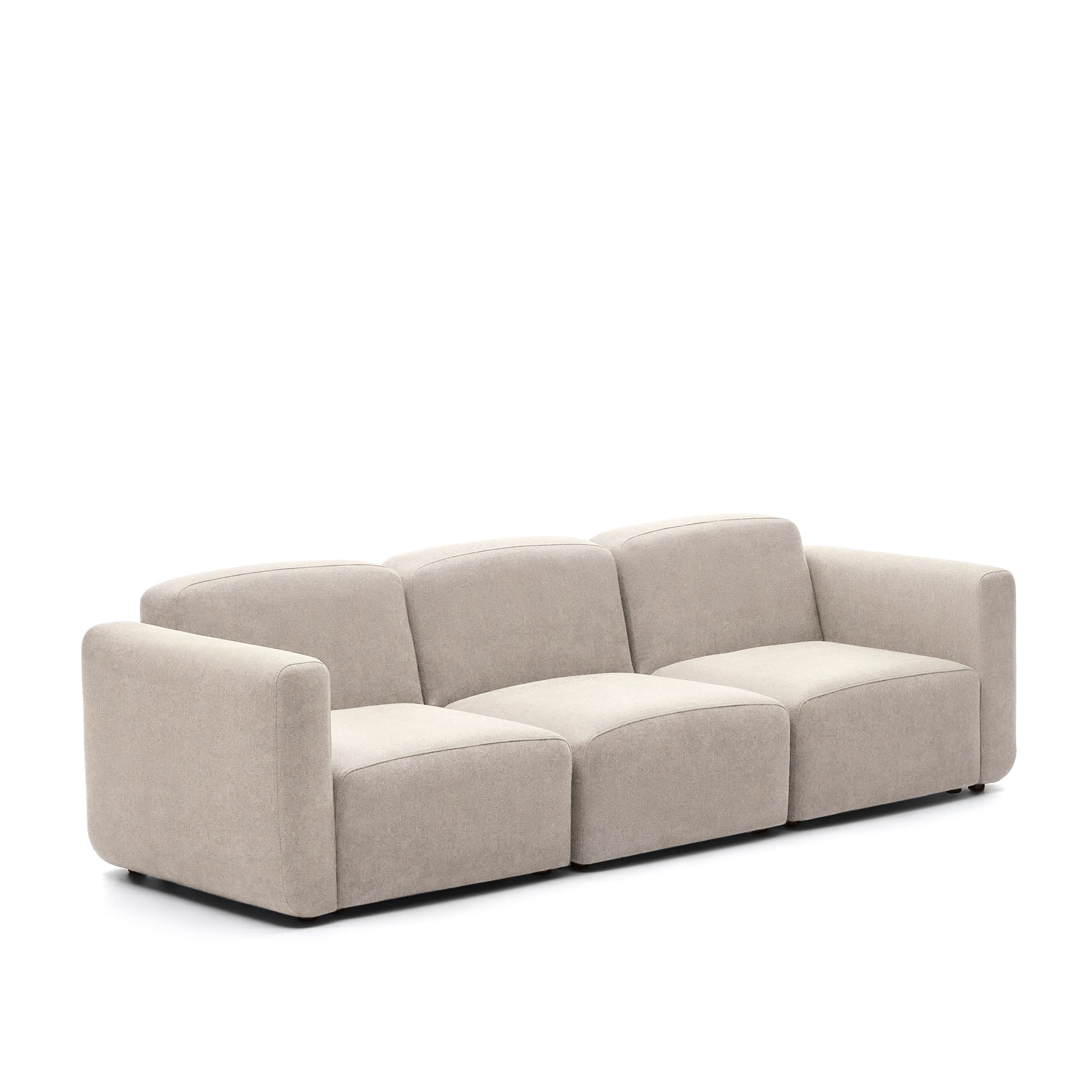 Neom 3 seater modular sofa in beige, 263 cm