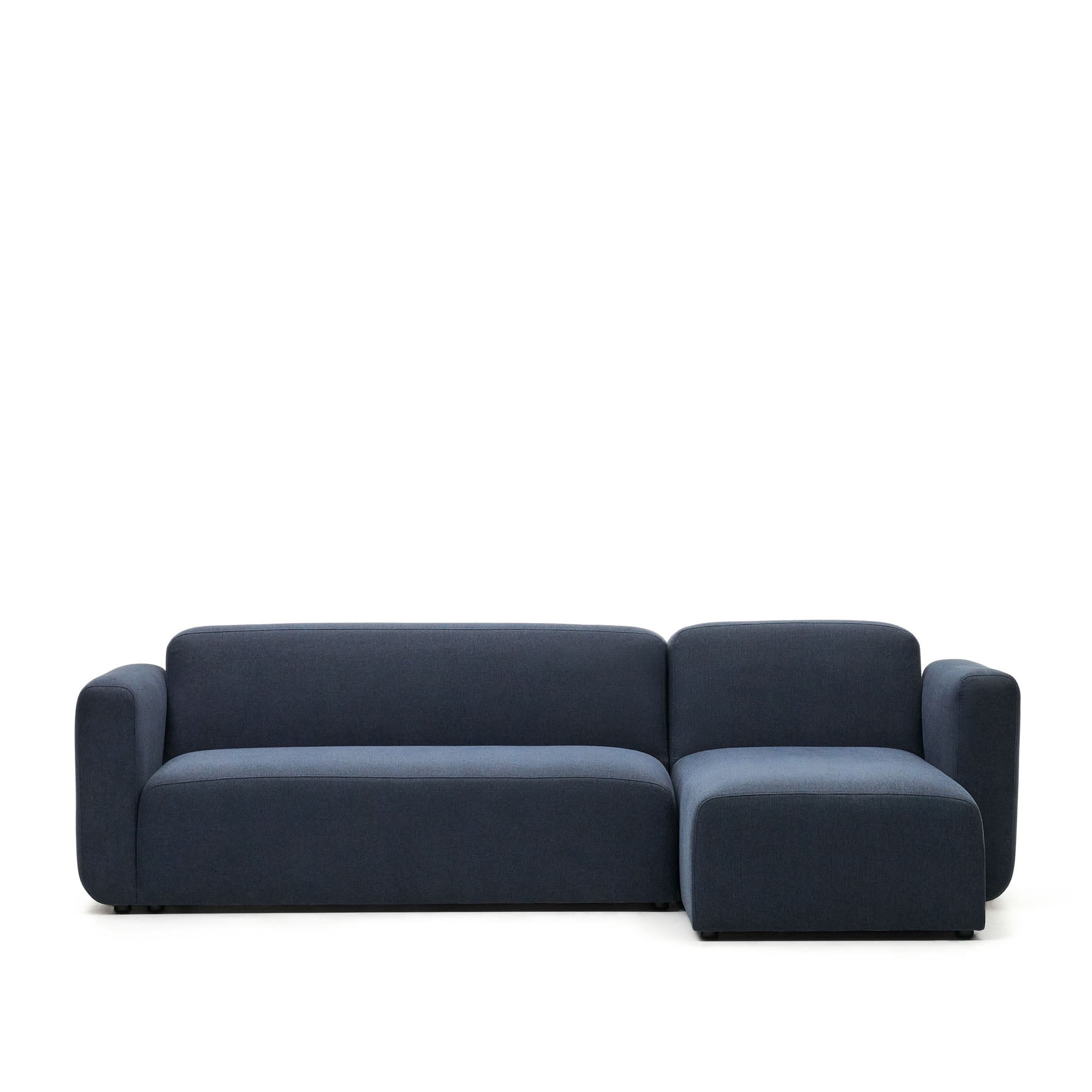 Neom 3 személyes moduláris kanapé, jobb/bal oldali fekvőgarnitúra, kék színben, 263 cm