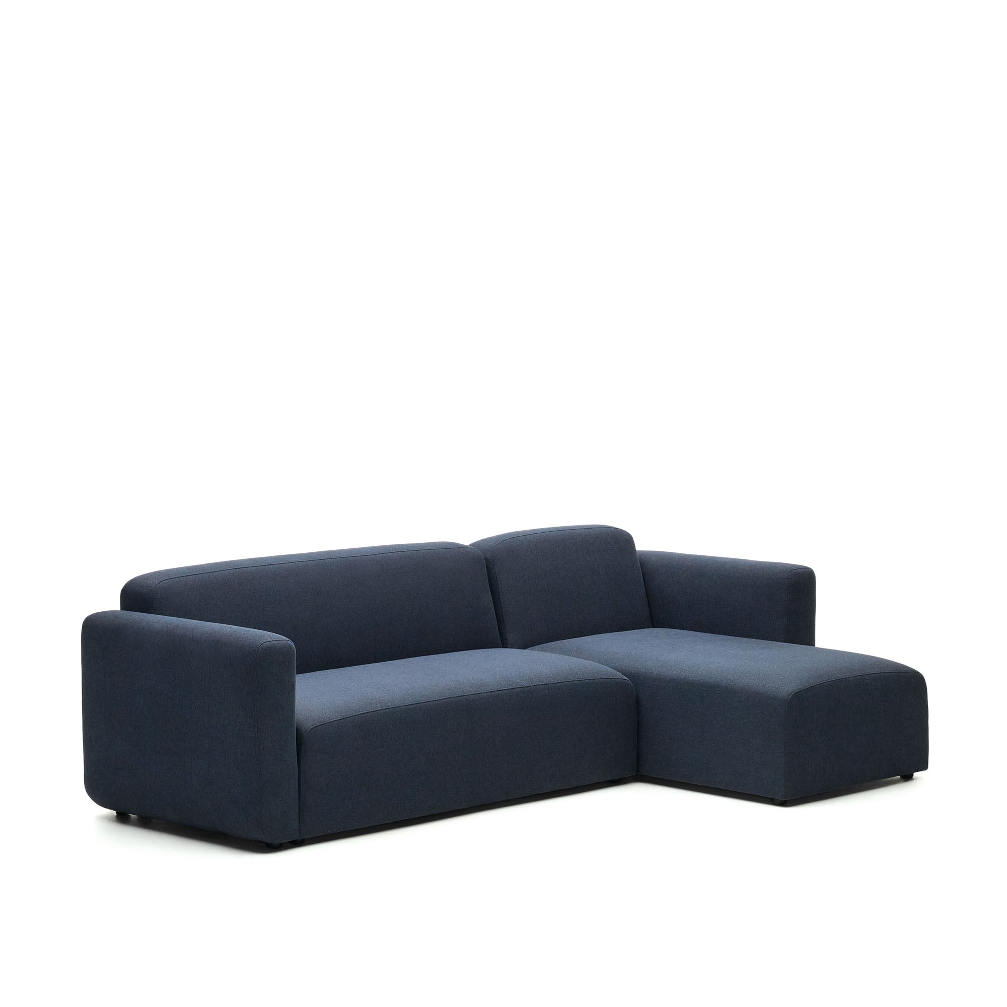 Neom 3 seater modular sofa, right/left chaise longue in blue, 263 cm