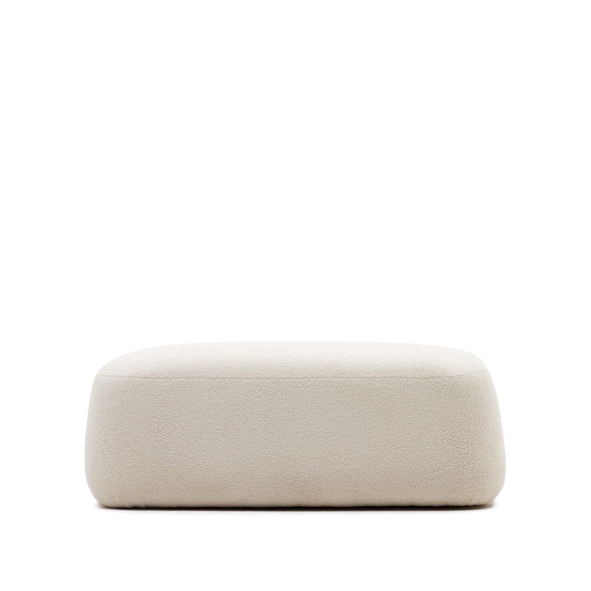 Martina off-white shearling footrest 123 x 85 cm