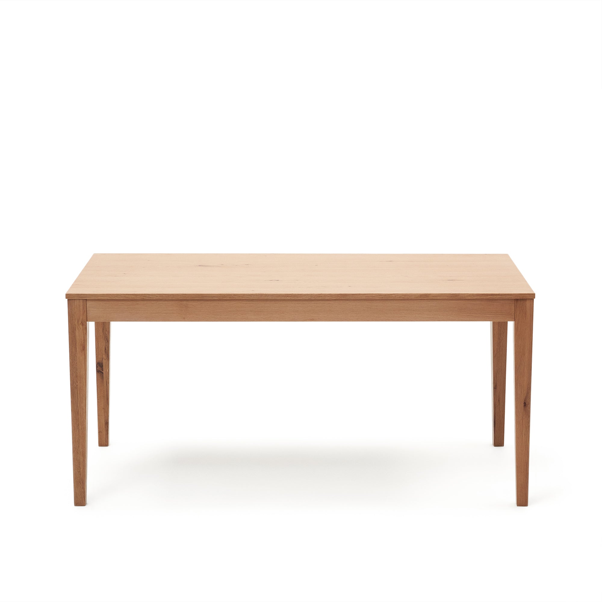 Yain extendable table with oak veneer and solid oak, 160 (220) x 80 cm