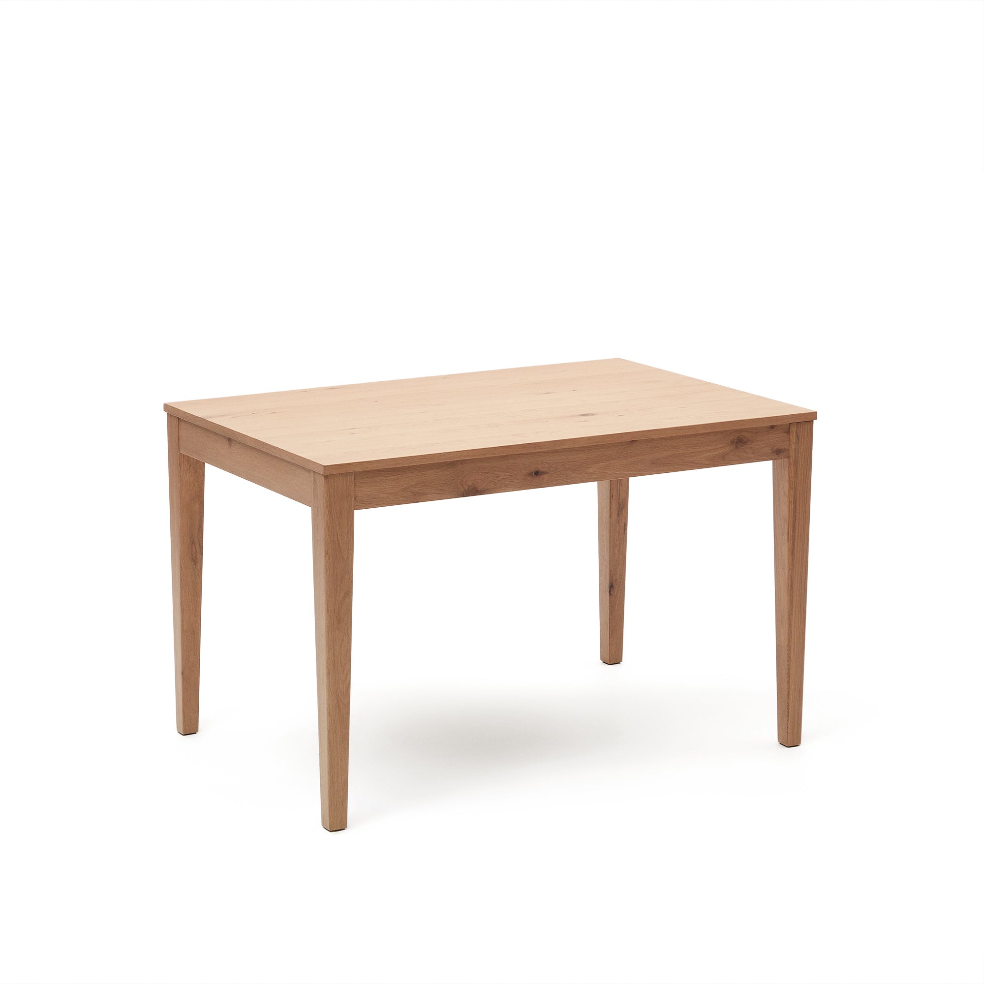 Yain extendable table with oak veneer and solid oak, 120 (180) x 80 cm